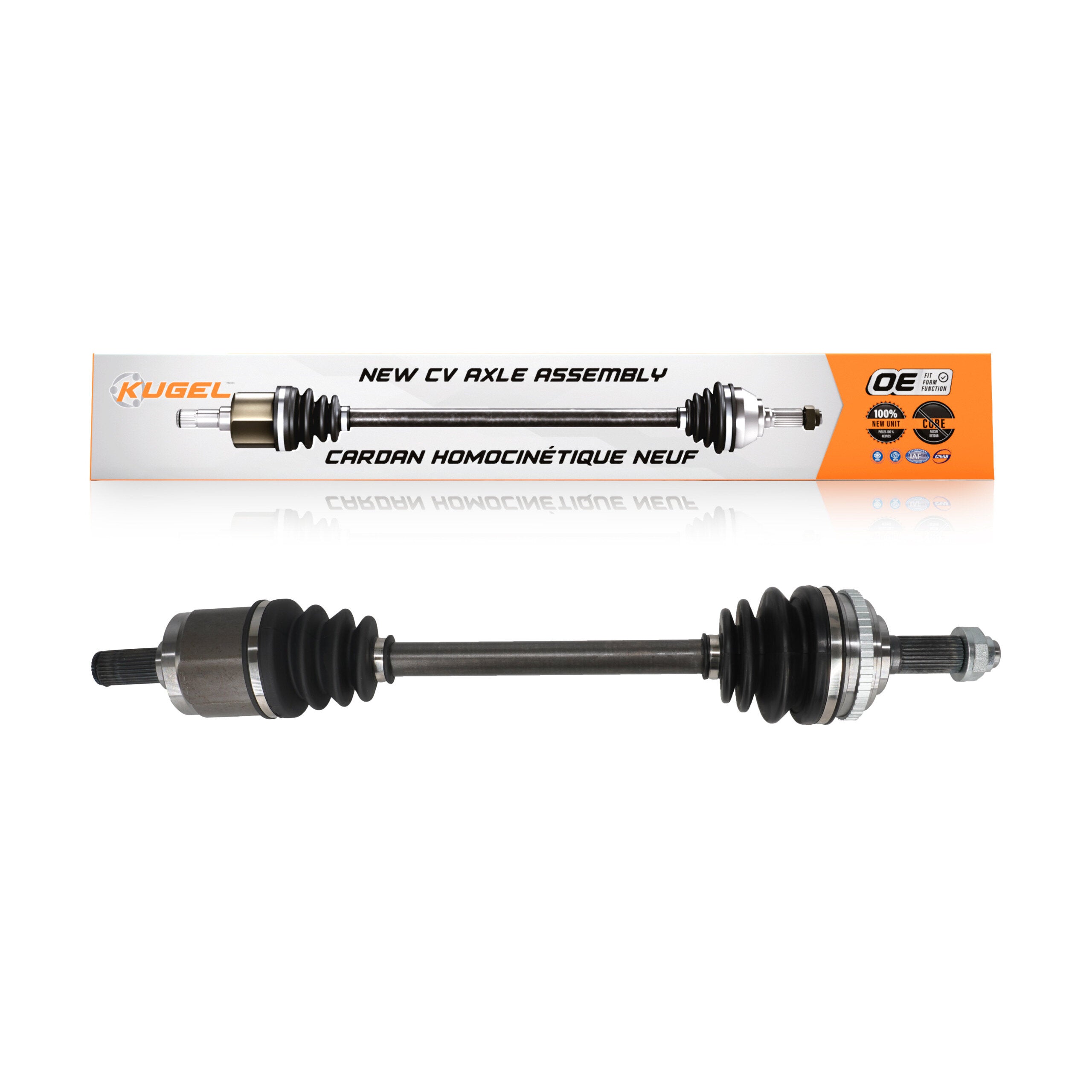Kugel NCV-HO36534 CV Axle Shaft for 1998-2003 Honda Accord, Acura CL, Acura TL - Front Right