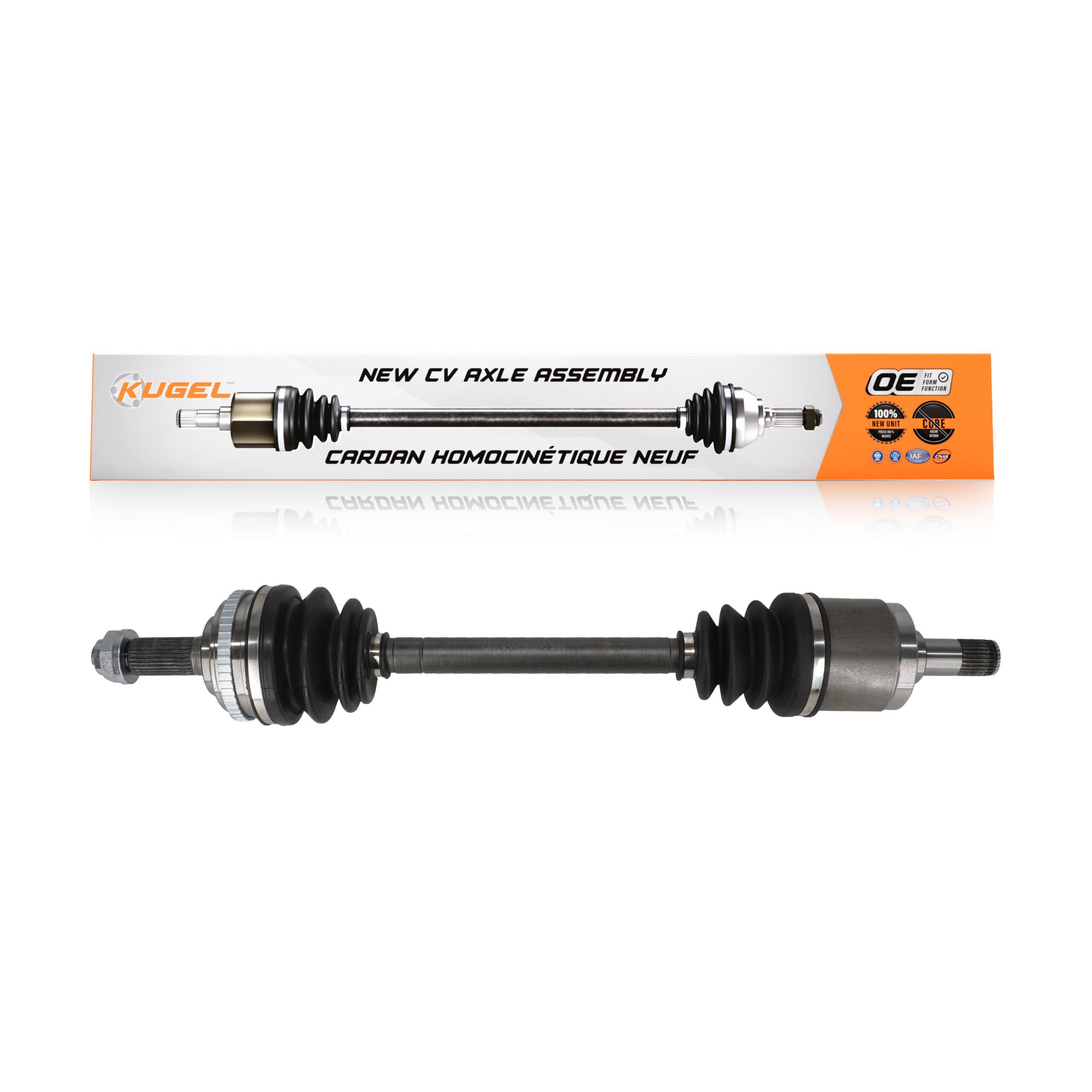 Kugel NCV-HO36538 CV Axle Shaft for 1998-2002 Honda Accord - Front Right