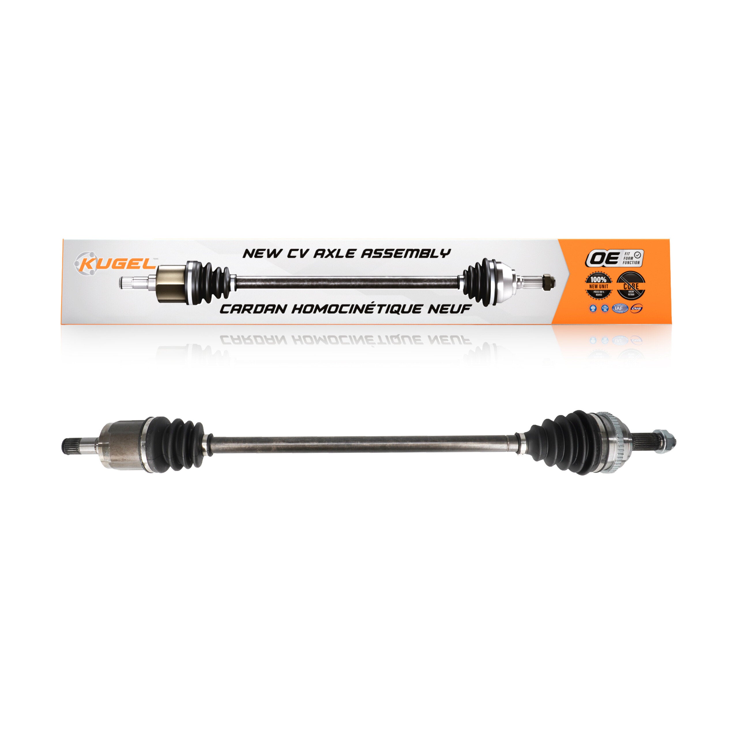 Kugel NCV-HO36555 CV Axle Shaft for 2001-2005 Honda Civic, Acura EL - Front Left