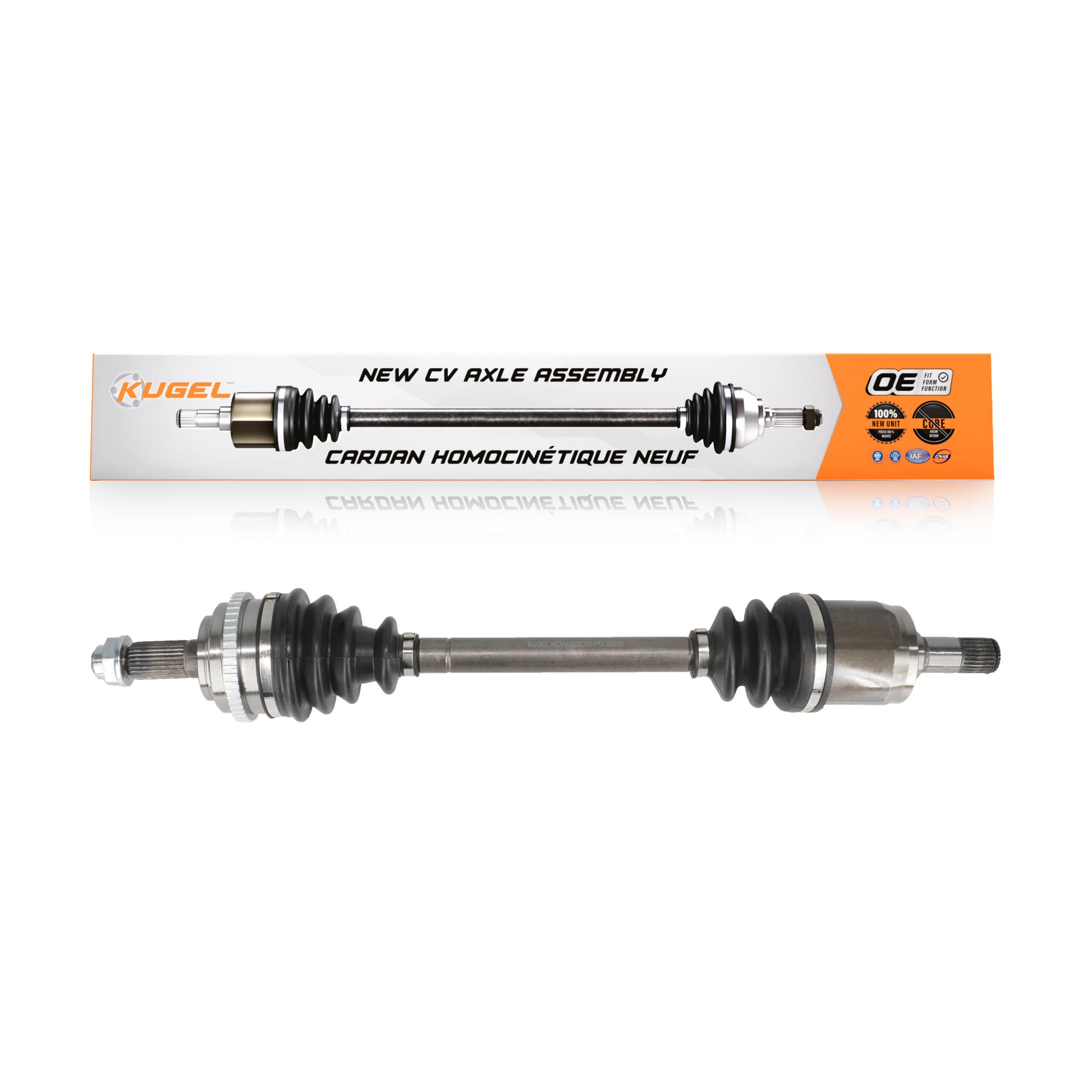 Kugel NCV-HO36556 CV Axle Shaft for 2001-2005 Honda Civic, Acura EL - Front Right