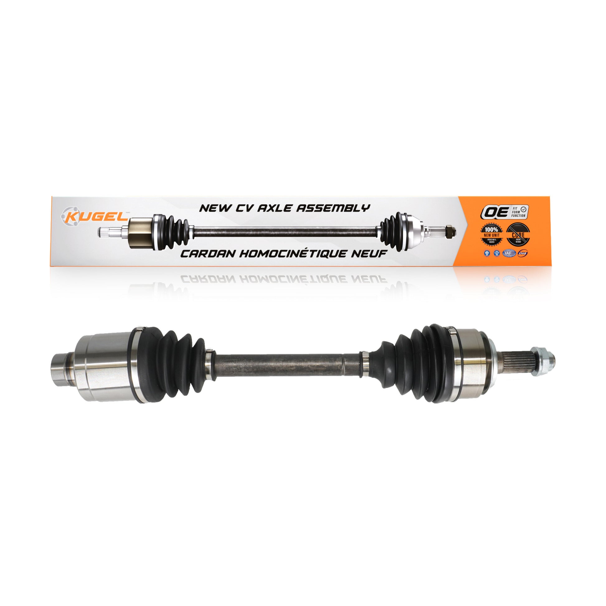 Kugel NCV-HO36571 CV Axle Shaft for 2006-2015 Honda Civic, Acura CSX - Front Right