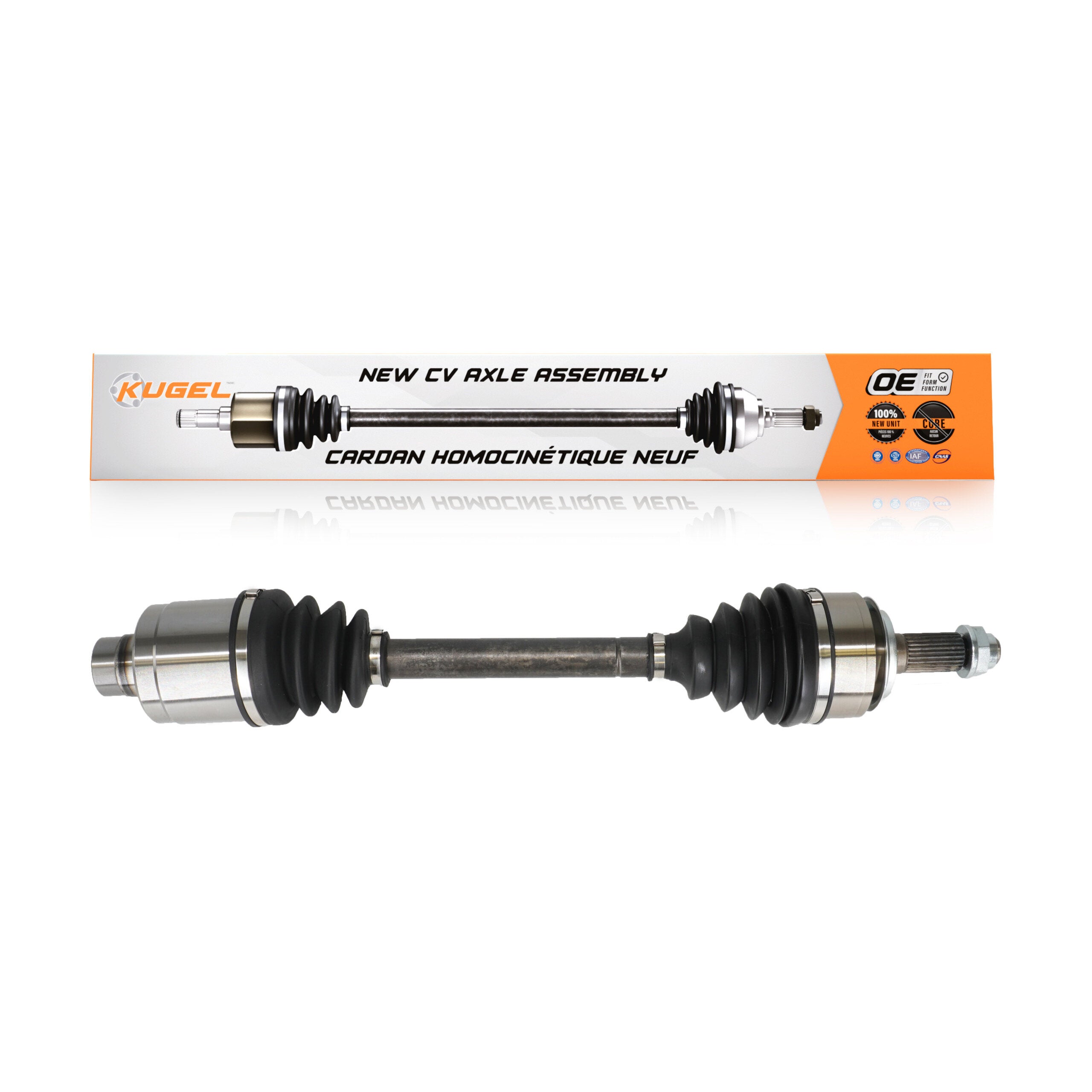 Kugel NCV-HO36571 CV Axle Shaft for 2006-2015 Honda Civic, Acura CSX - Front Right