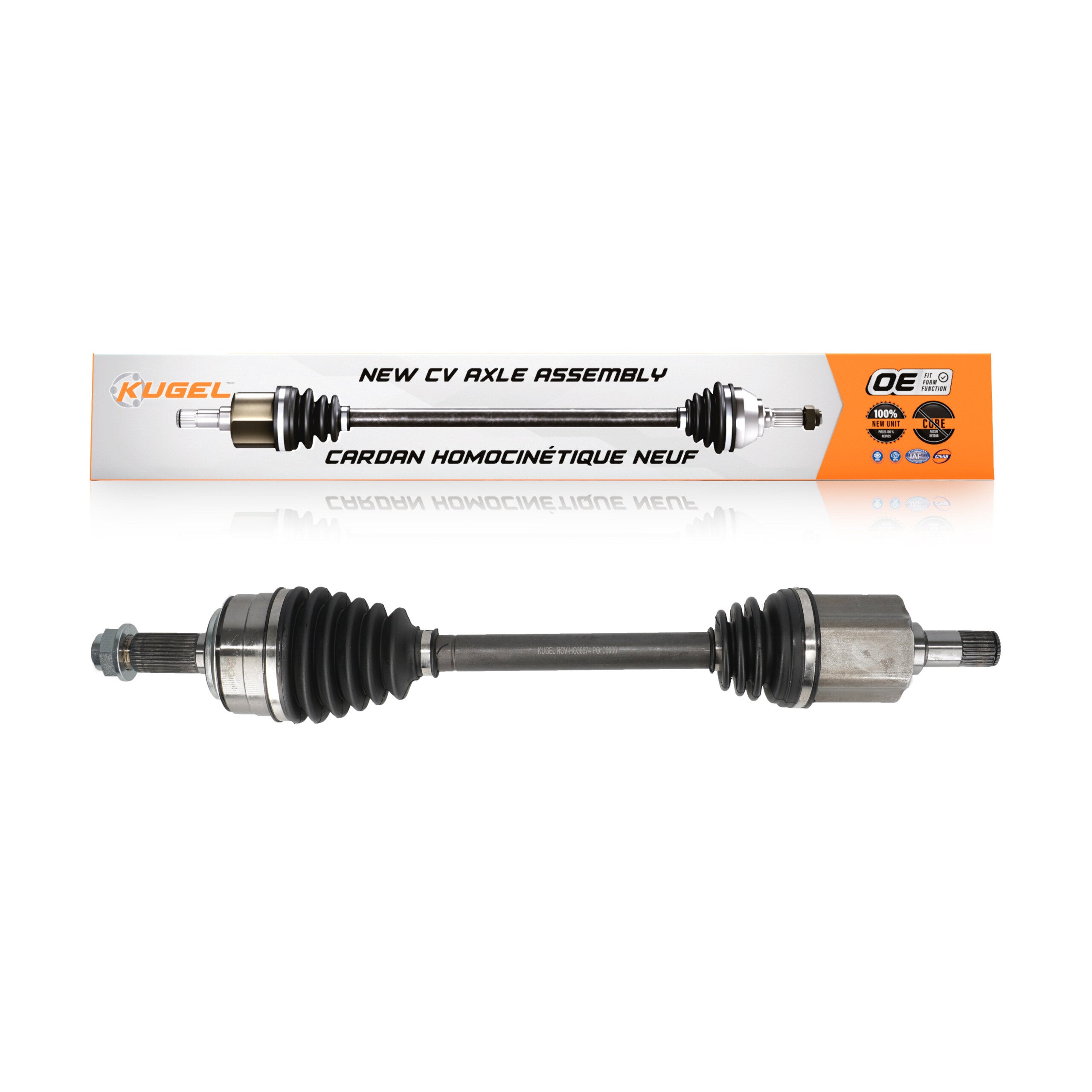 Kugel NCV-HO36574 CV Axle Shaft for 2007-2017 Honda Accord, Honda CR-V - Front Left