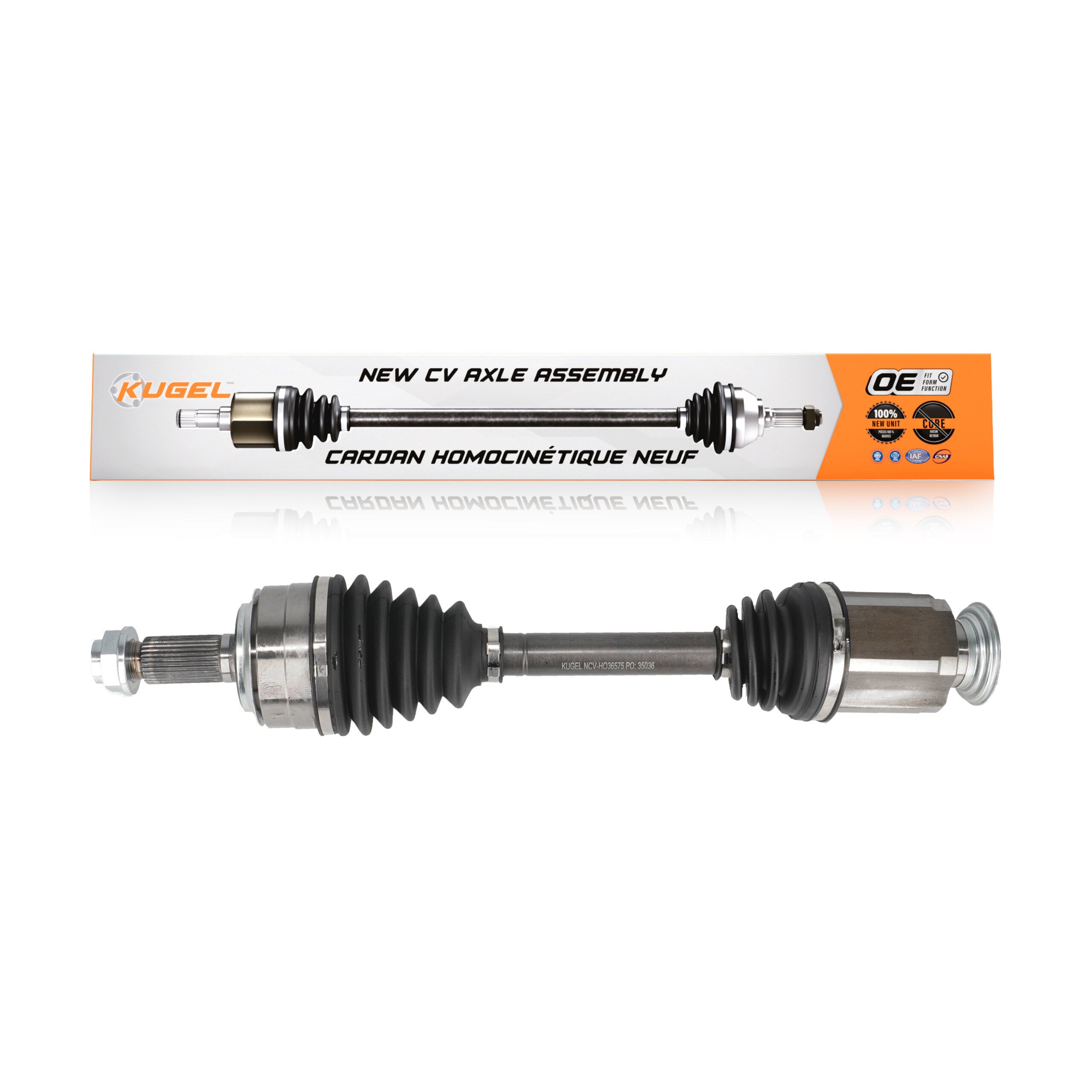 Kugel NCV-HO36575 CV Axle Shaft for 2007-2014 Honda CR-V - Front Right