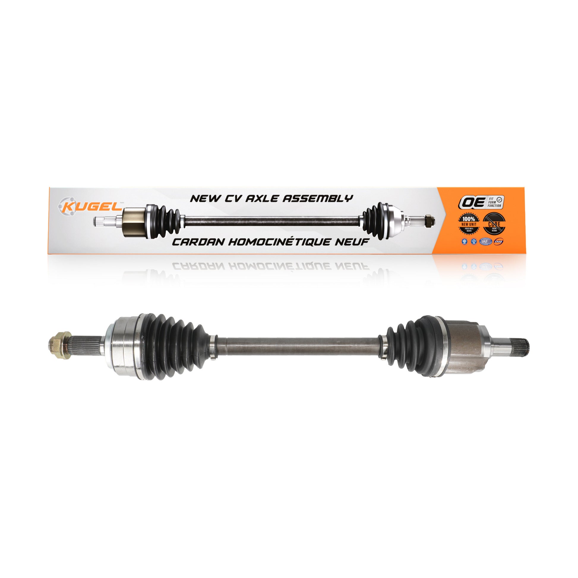 Kugel NCV-HO36580 CV Axle Shaft for 2006-2014 Honda Ridgeline - Front Left
