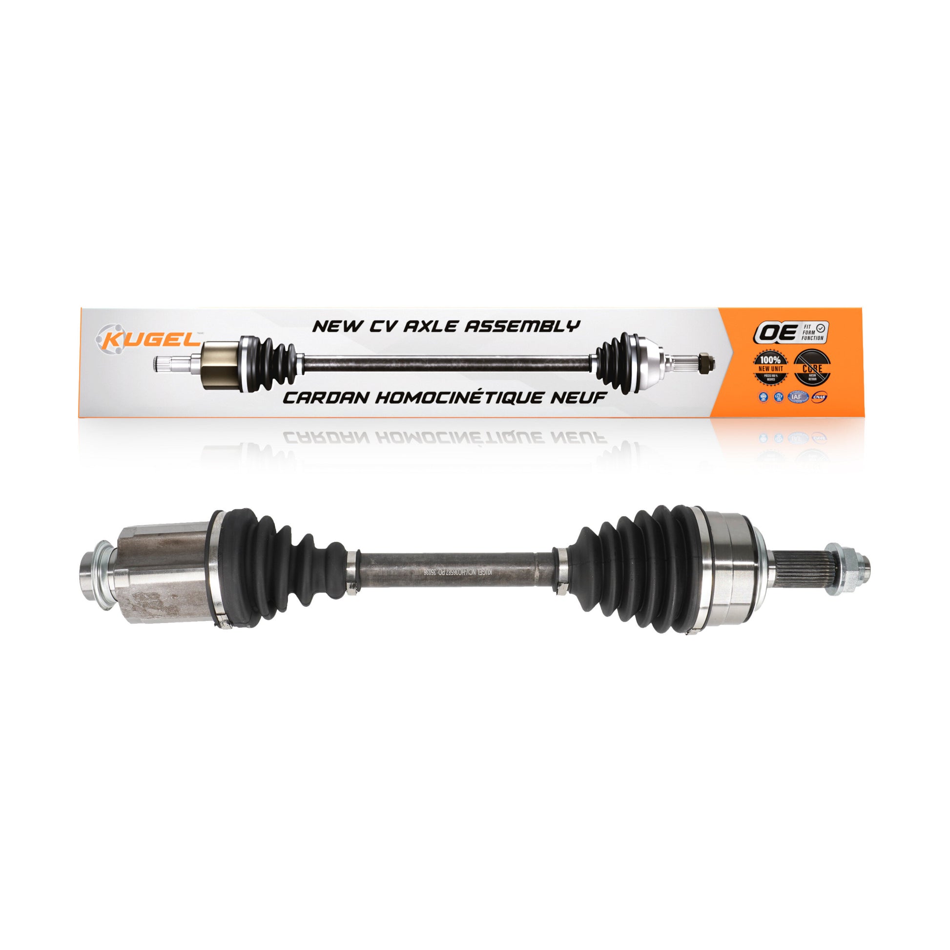Kugel NCV-HO36587 CV Axle Shaft for 2008-2012 Honda Accord - Front Right