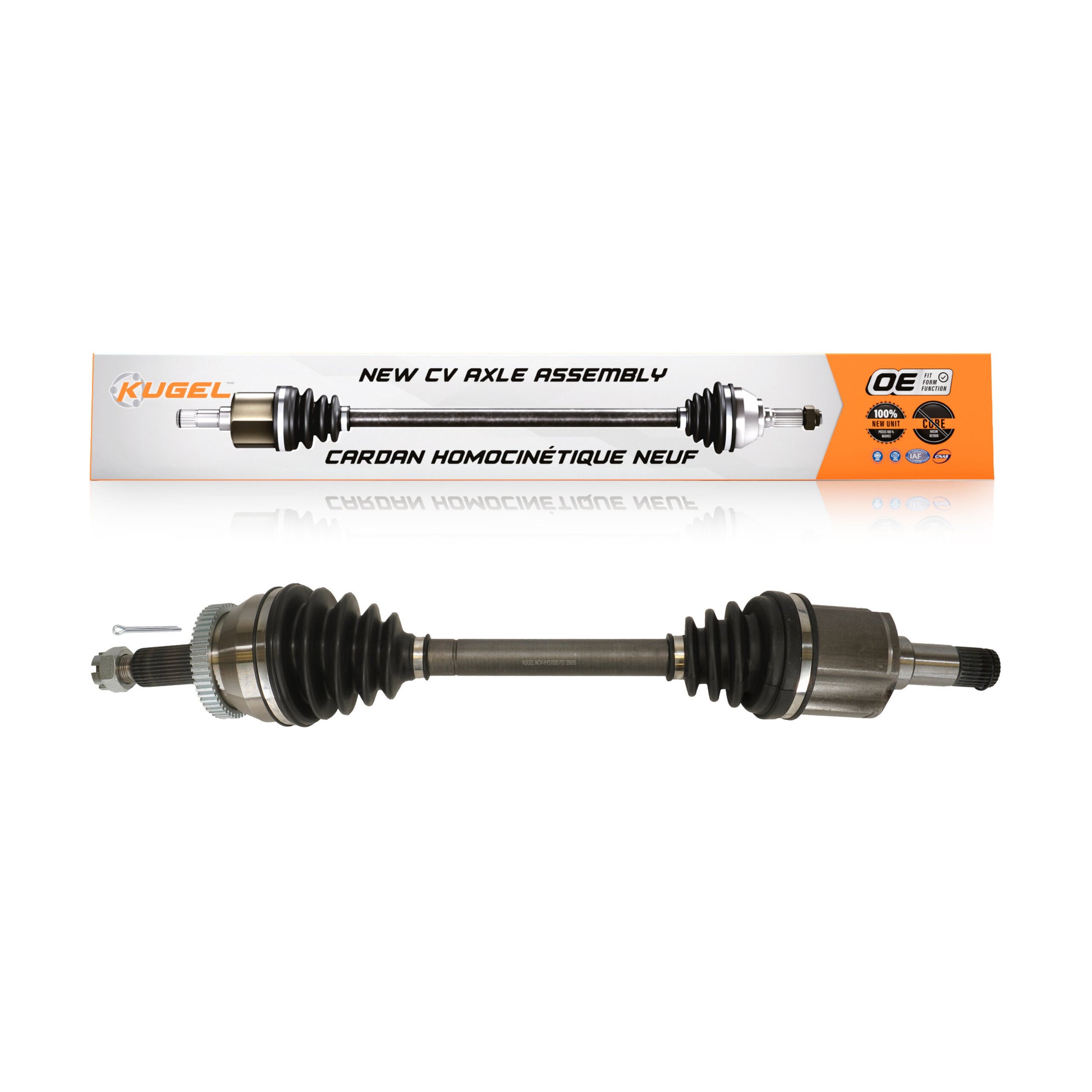 Kugel NCV-HY37000 CV Axle Shaft for 2007-2009 Hyundai Santa Fe - Front Left