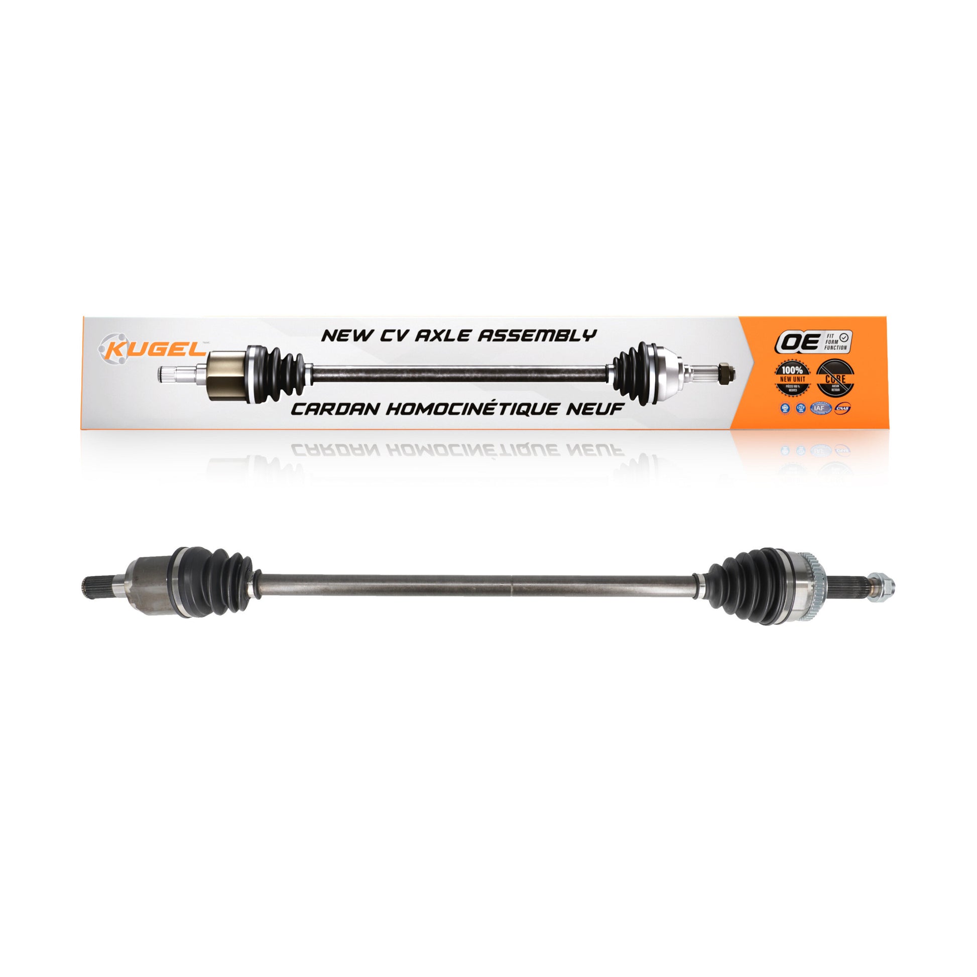 Kugel NCV-HY37012 CV Axle Shaft for 2011-2017 Hyundai Elantra GT, Hyundai Elantra Coupe, Kia Soul - Front Right