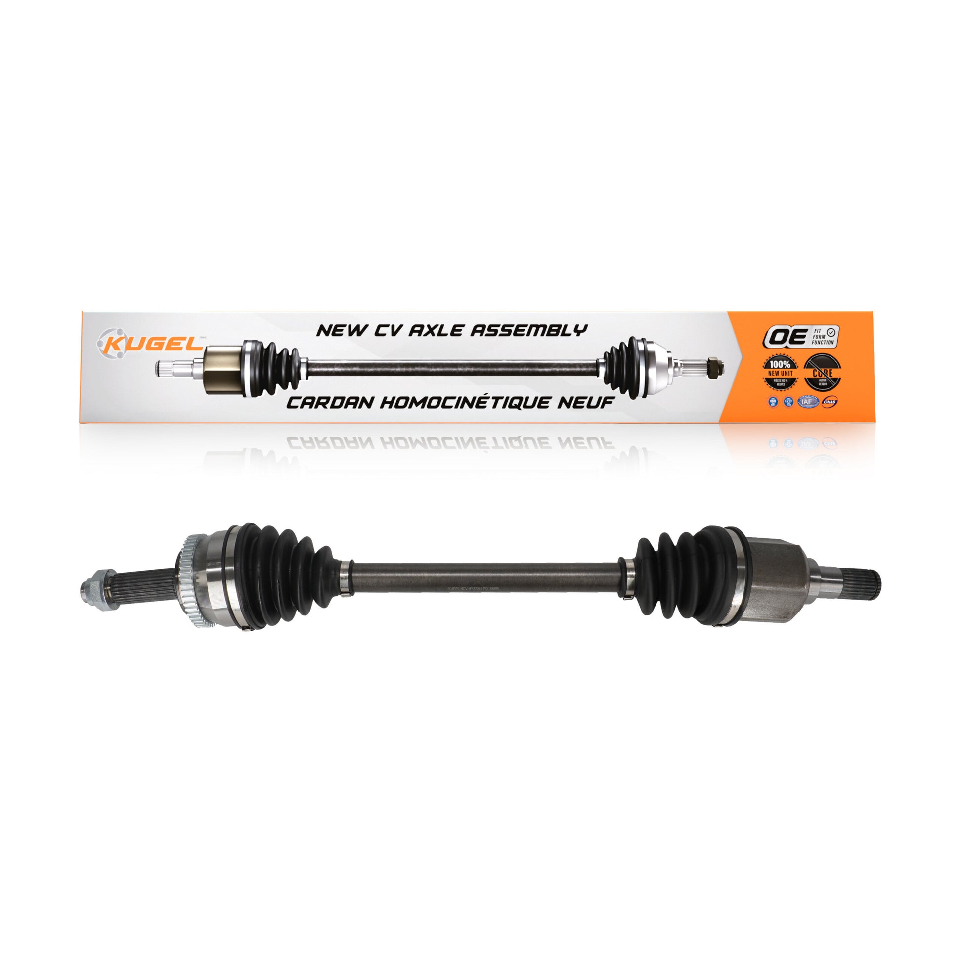 Kugel NCV-HY37045 CV Axle Shaft for 2009-2012 Hyundai Elantra - Front Left