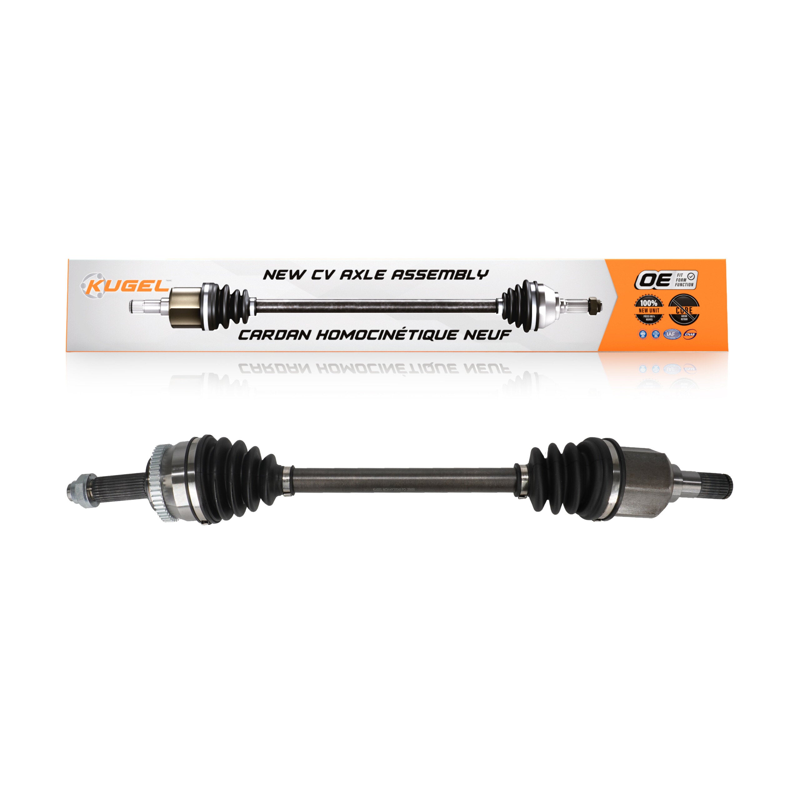 Kugel NCV-HY37045 CV Axle Shaft for 2009-2012 Hyundai Elantra - Front Left