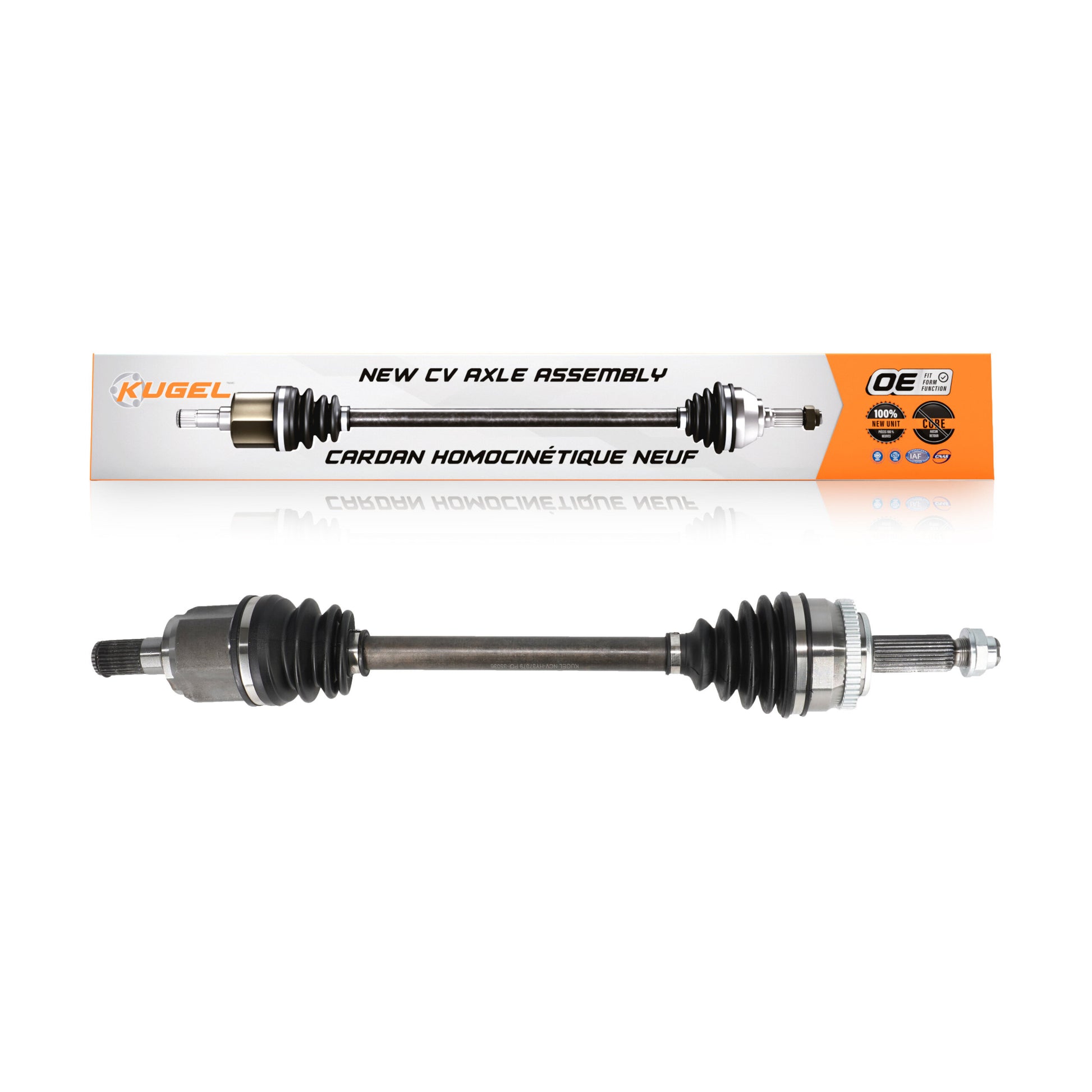 Kugel NCV-HY37079 CV Axle Shaft for 2011-2017 Hyundai Elantra, Hyundai Elantra GT - Front Left