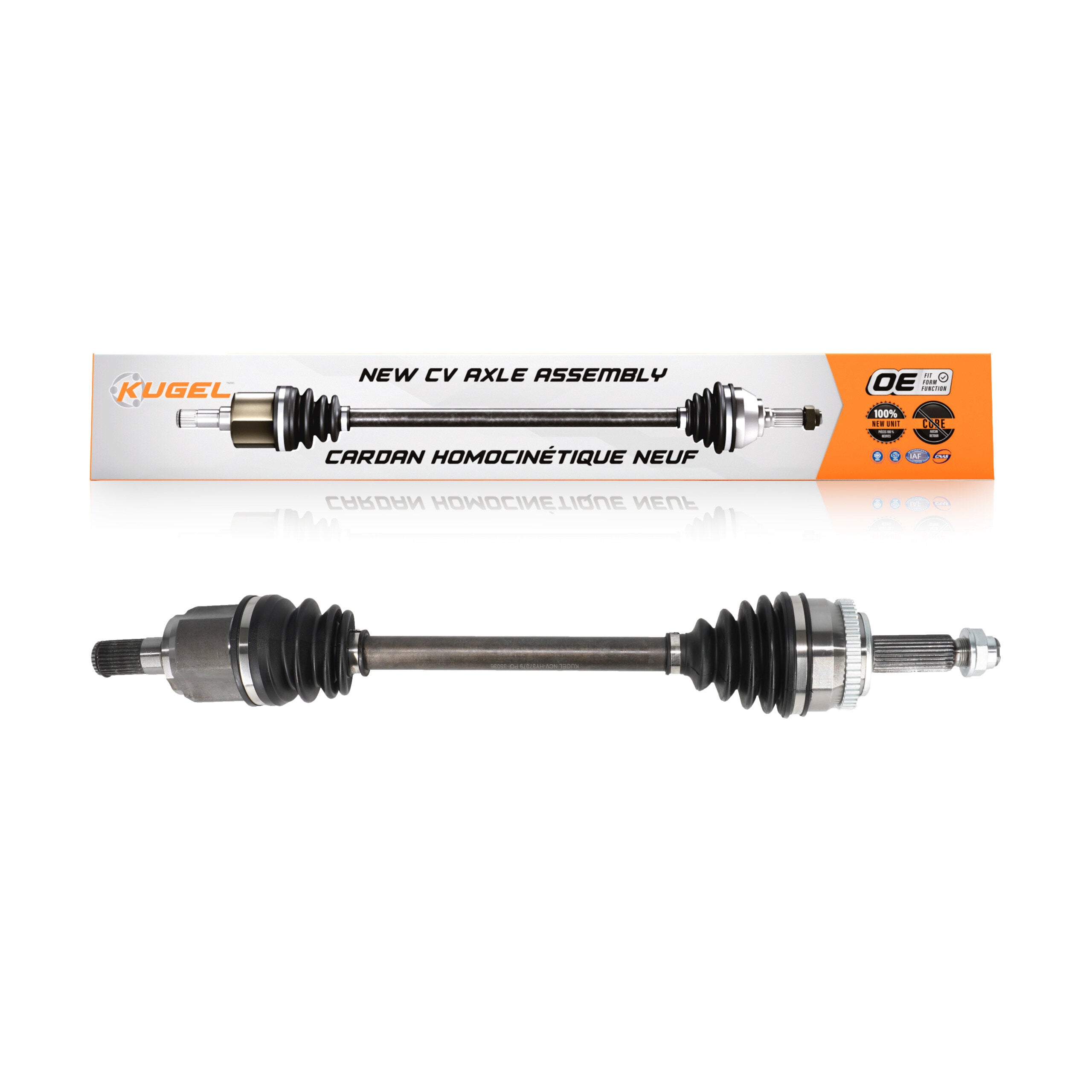 Kugel NCV-HY37079 CV Axle Shaft for 2011-2017 Hyundai Elantra, Hyundai Elantra GT - Front Left
