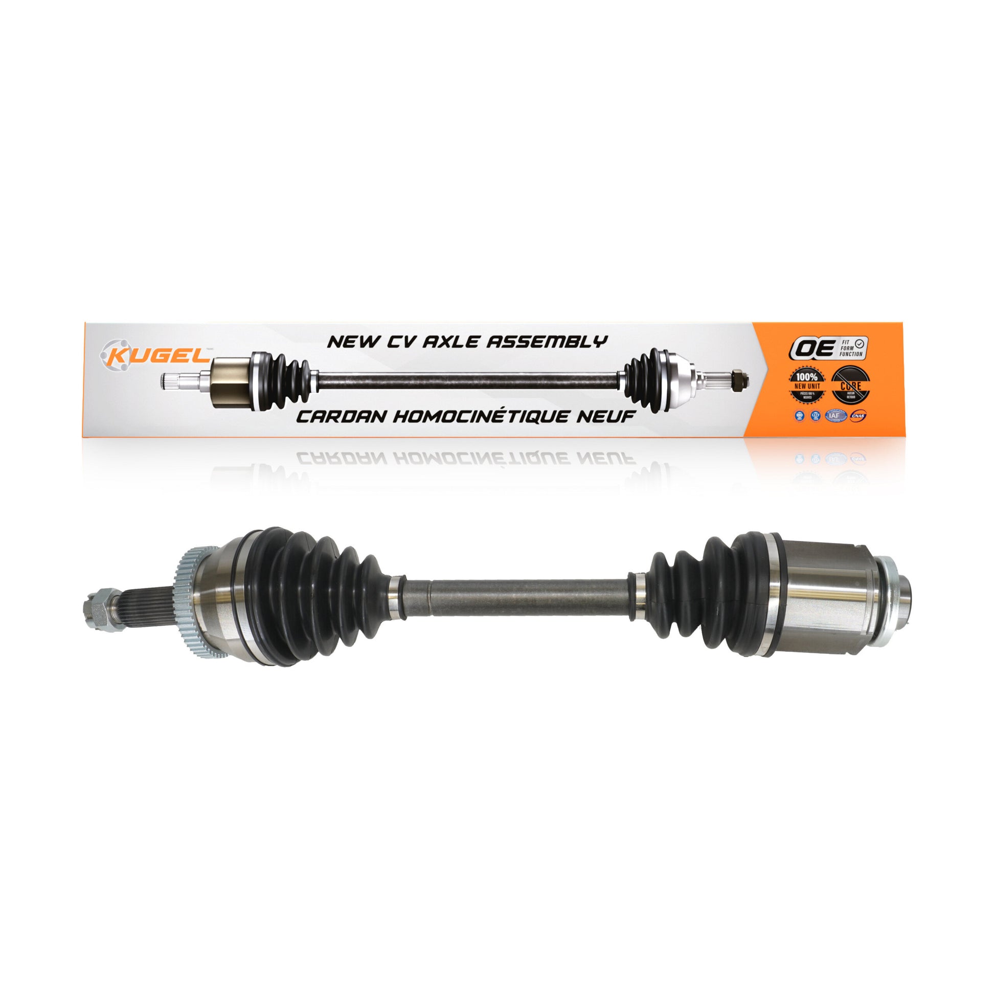Kugel NCV-HY37504 CV Axle Shaft for 2007-2012 Hyundai Santa Fe, Hyundai Veracruz - Front Right