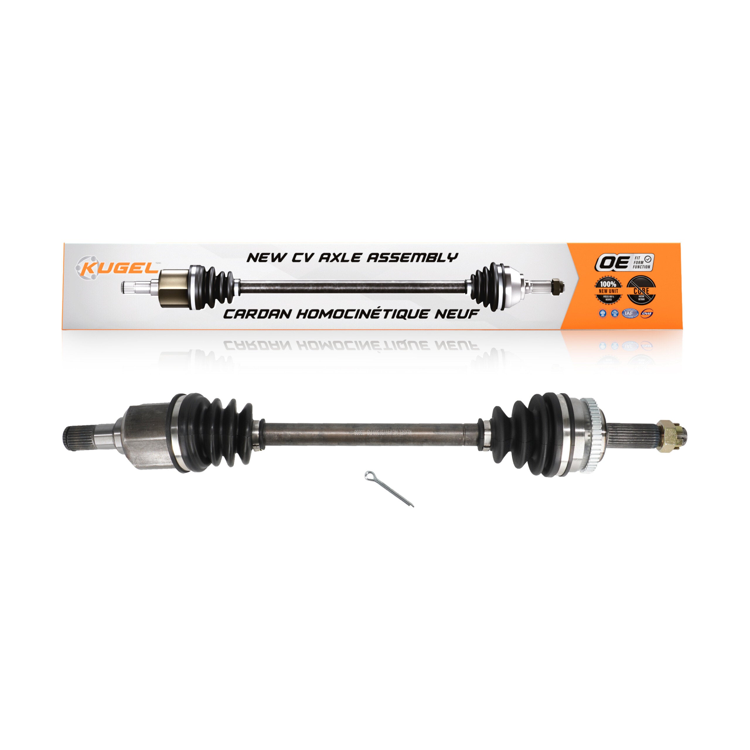 Kugel NCV-HY37569 CV Axle Shaft for 2007-2010 Hyundai Elantra - Front Left