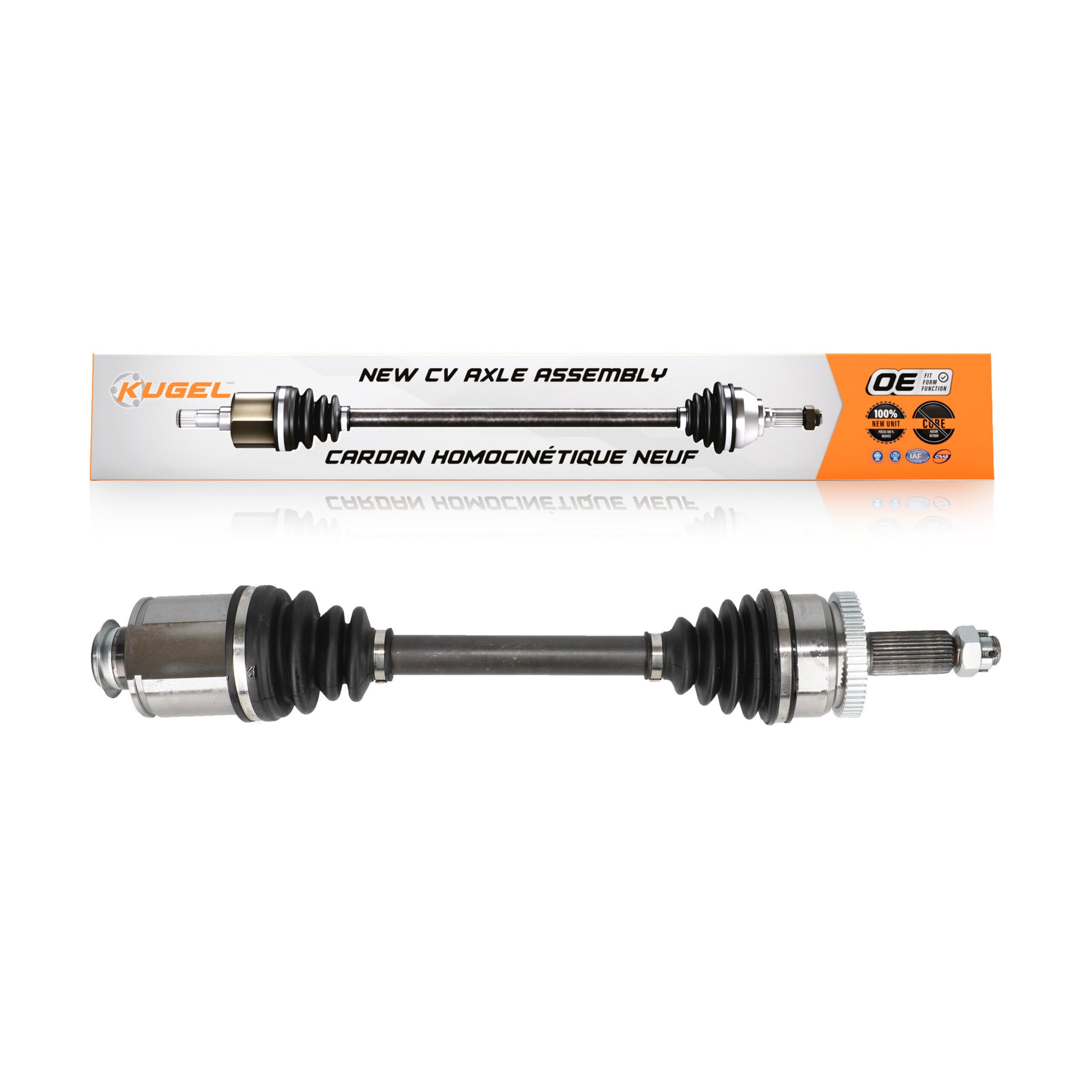 Kugel NCV-HY37577 CV Axle Shaft for 2010-2013 Kia Sorento, Hyundai Santa Fe - Front Right