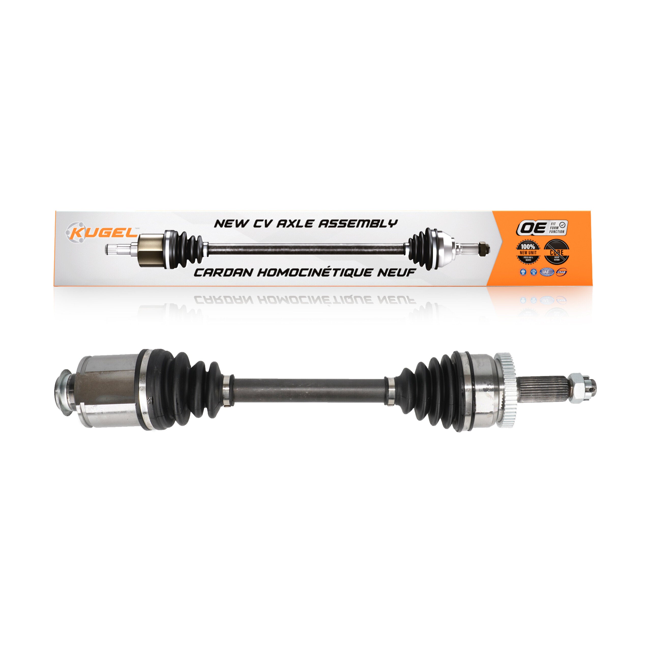 Kugel NCV-HY37577 CV Axle Shaft for 2010-2013 Kia Sorento, Hyundai Santa Fe - Front Right