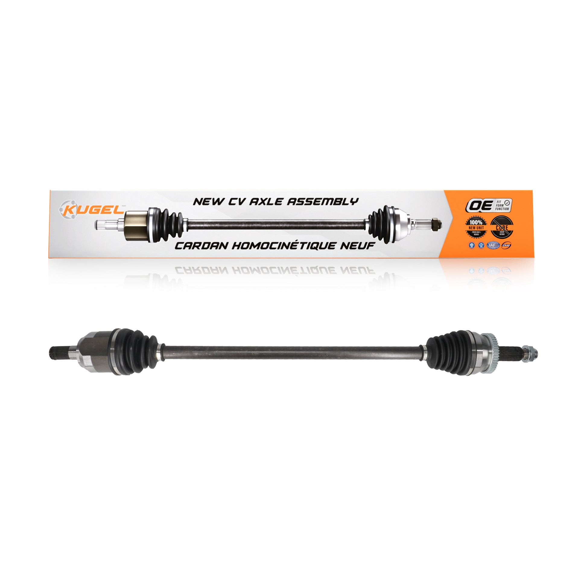 Kugel NCV-HY71001 CV Axle Shaft for 2015-2020 Kia Optima, Hyundai Sonata - Front Right