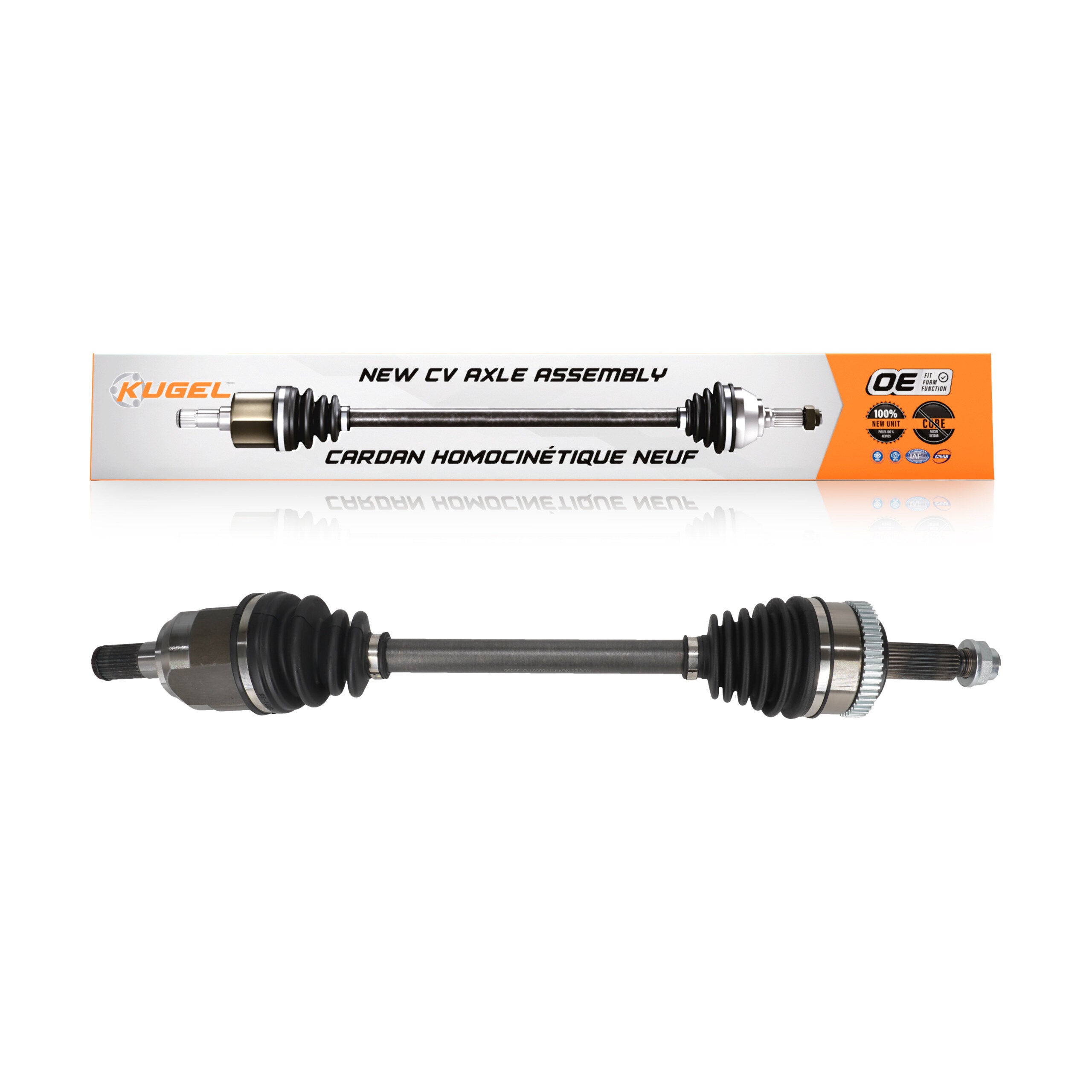 Kugel NCV-HY75058 CV Axle Shaft for 2010-2016 Hyundai Tucson, Kia Sportage - Front Left
