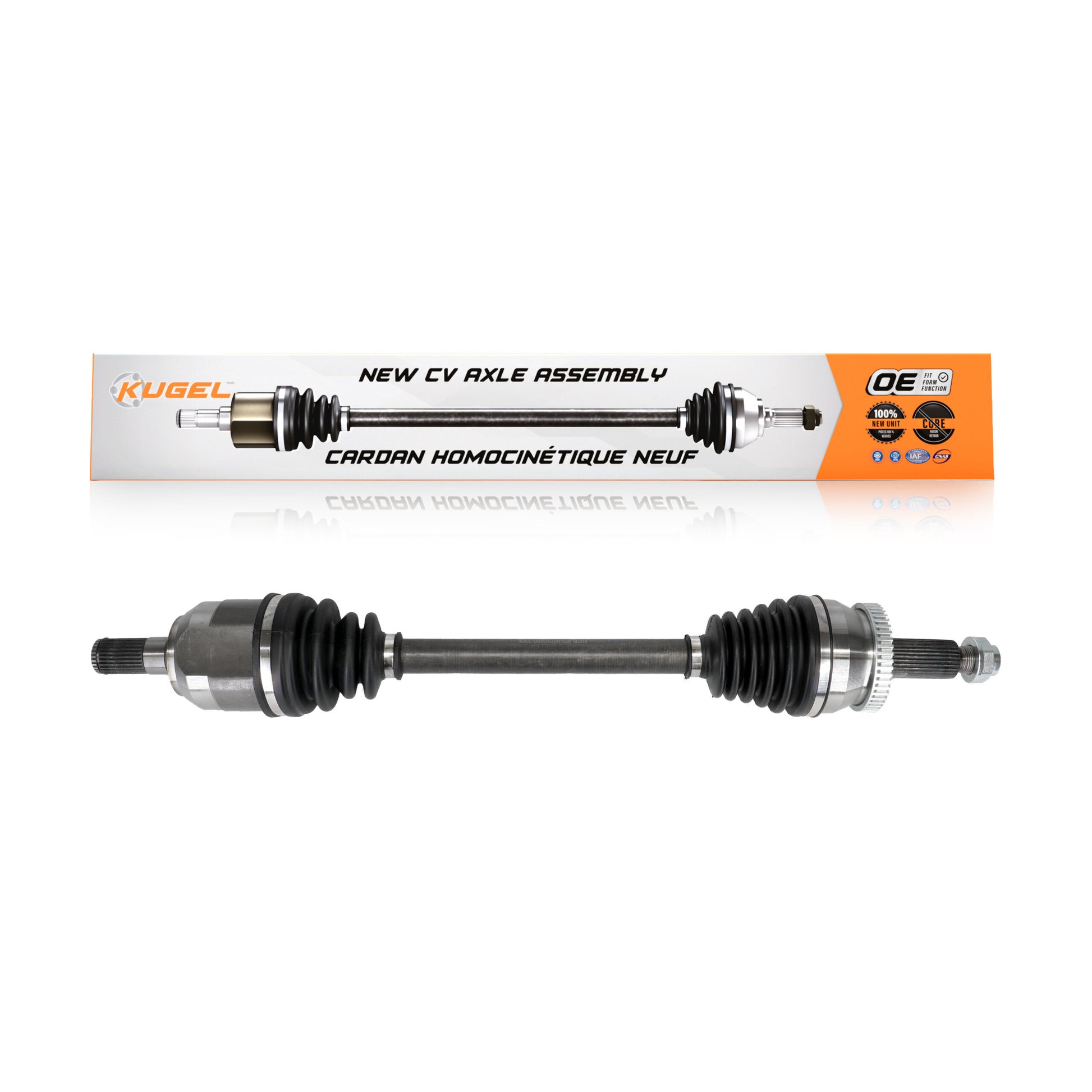 Kugel NCV-HY75078 CV Axle Shaft for 2015-2020 Kia Optima, Hyundai Sonata - Front Left