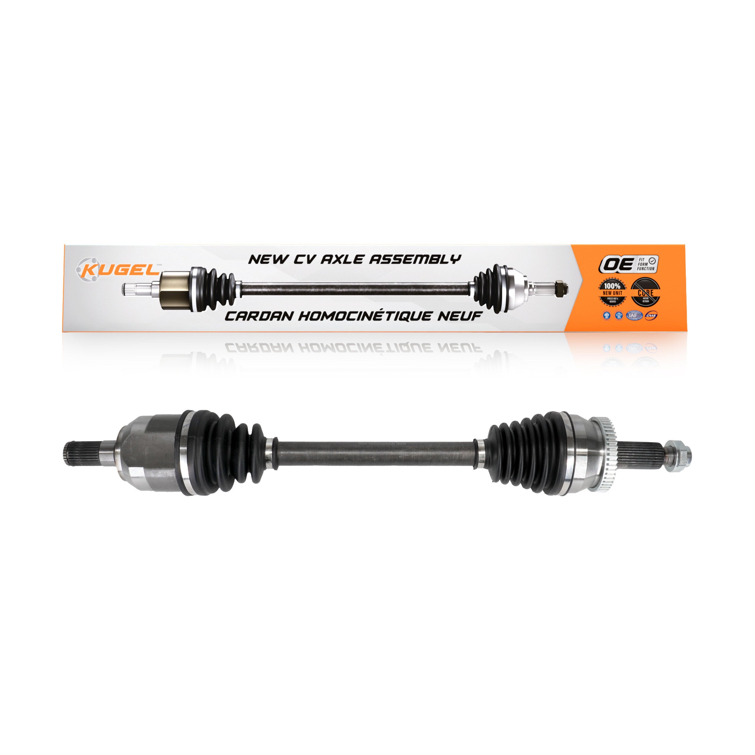 Kugel NCV-HY75078 CV Axle Shaft for 2015-2020 Kia Optima, Hyundai Sonata - Front Left