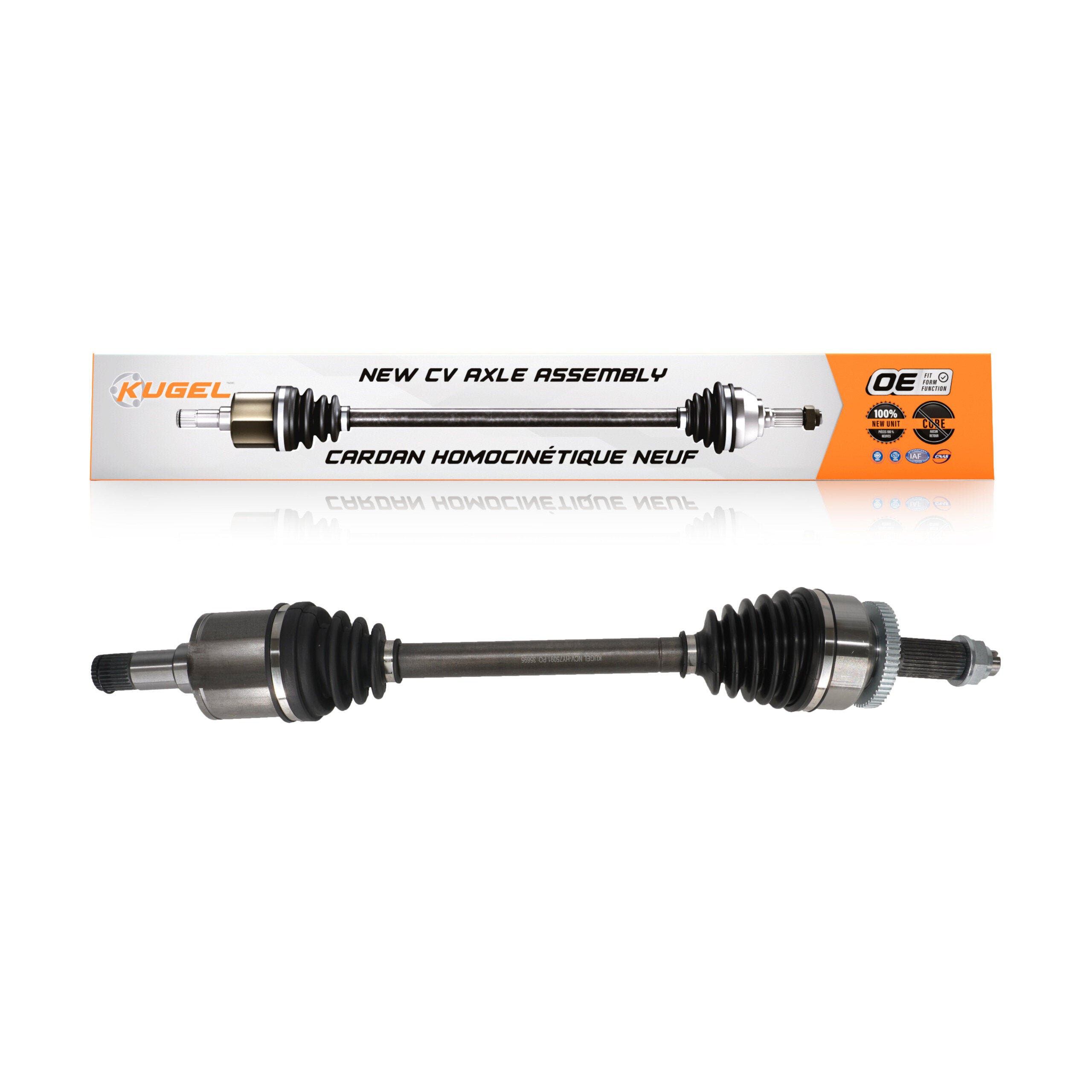 Kugel NCV-HY75091 CV Axle Shaft for 2006-2010 Hyundai Entourage, Kia Sedona - Front Left