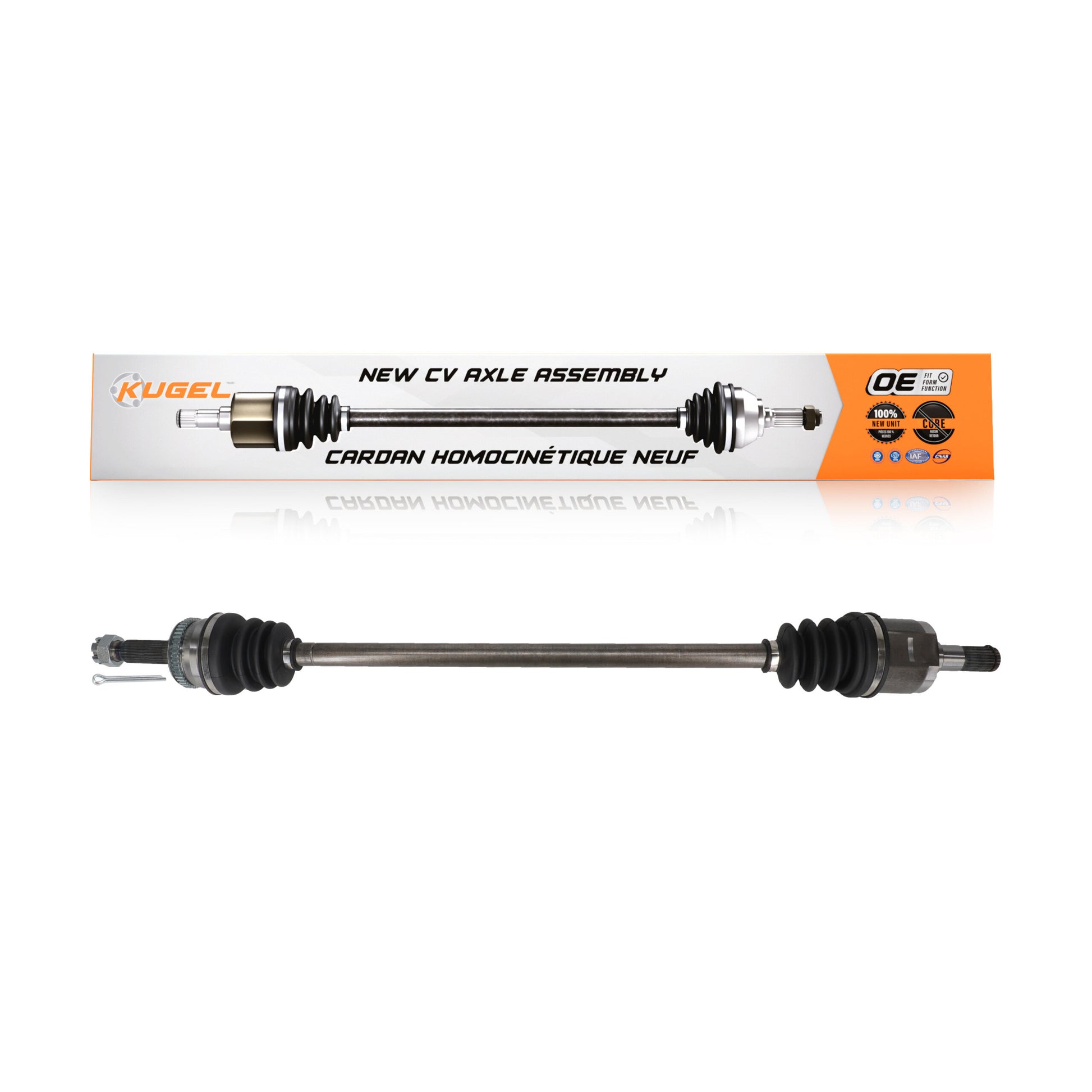 Kugel NCV-HY75531 CV Axle Shaft for 2006-2011 Dodge Attitude, Hyundai Accent, Kia Rio - Front Right