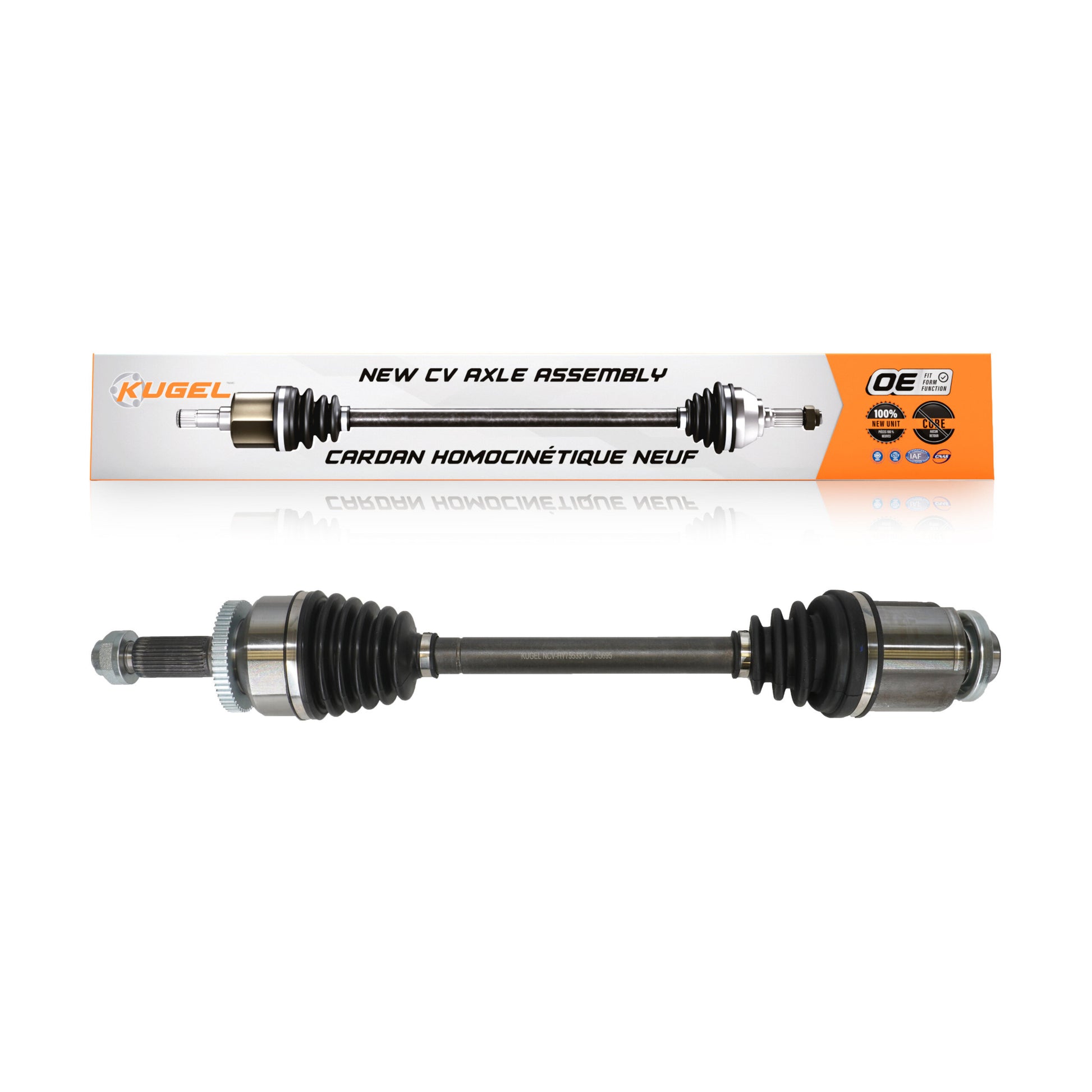 Kugel NCV-HY75533 CV Axle Shaft for 2006-2010 Hyundai Entourage, Kia Sedona - Front Right