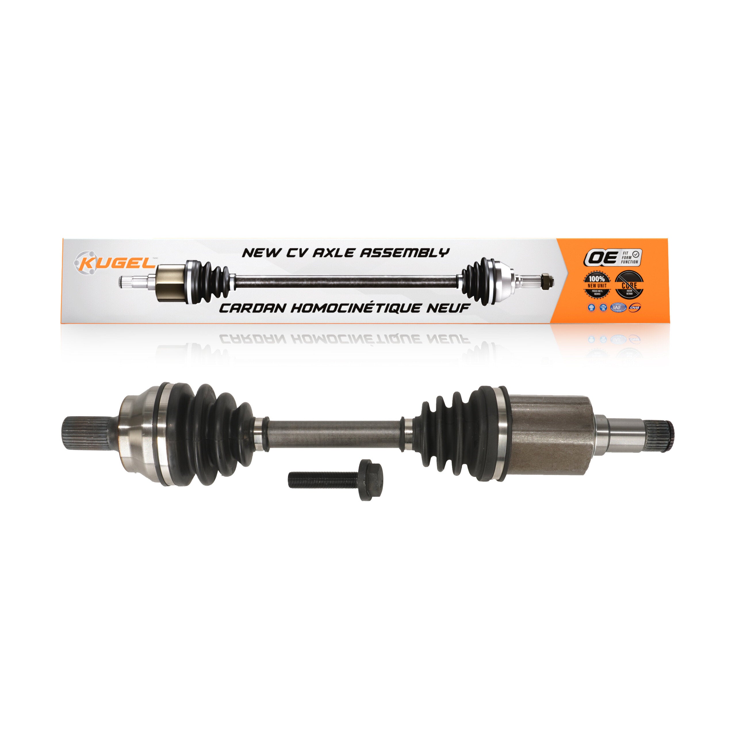 Kugel NCV-MB48007 CV Axle Shaft for 2008-2017 Mercedes-Benz E400, Mercedes-Benz C350, Mercedes-Benz E350 - Front Right