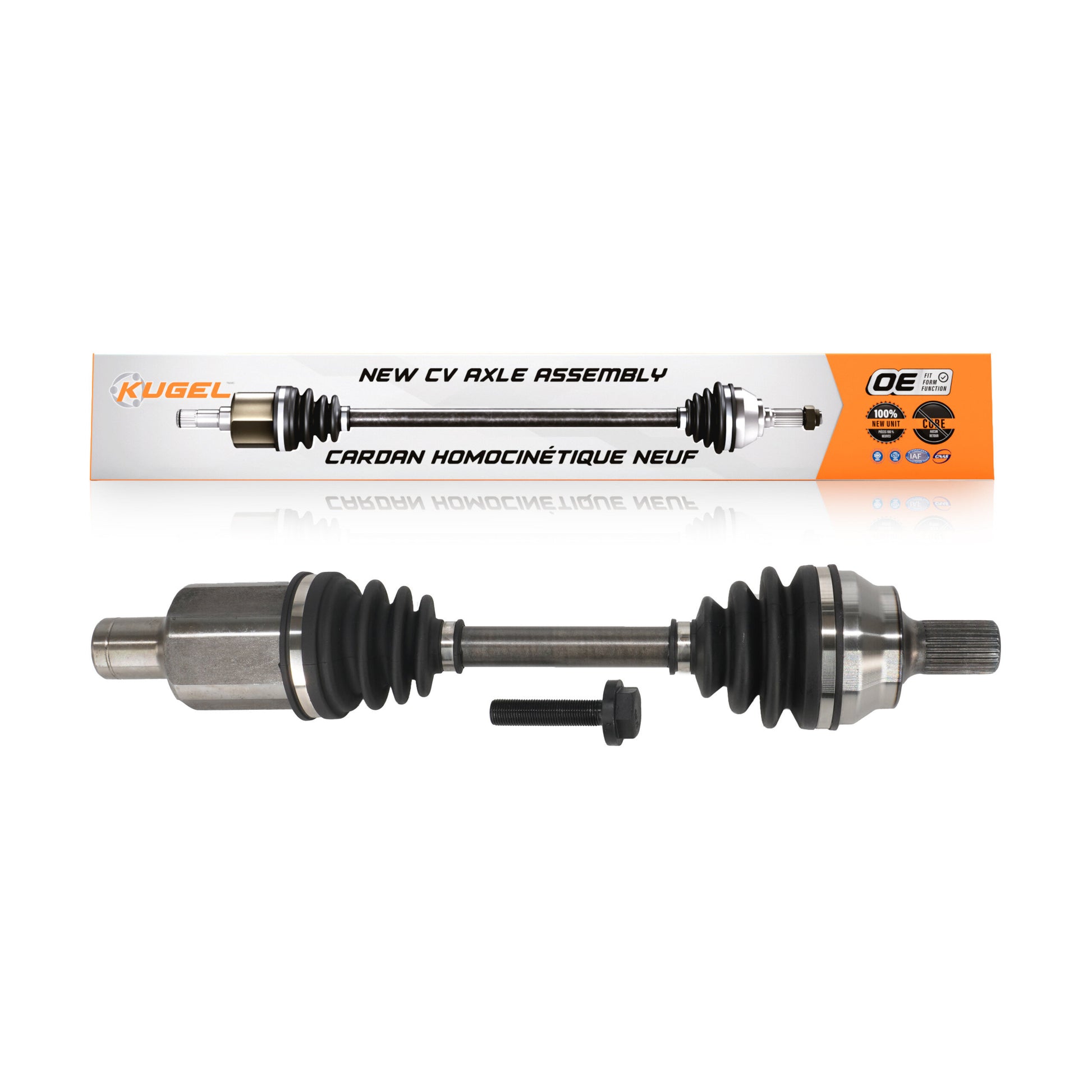Kugel NCV-MB48008 CV Axle Shaft for 2008-2017 Mercedes-Benz E400, Mercedes-Benz C350, Mercedes-Benz E350 - Front Left