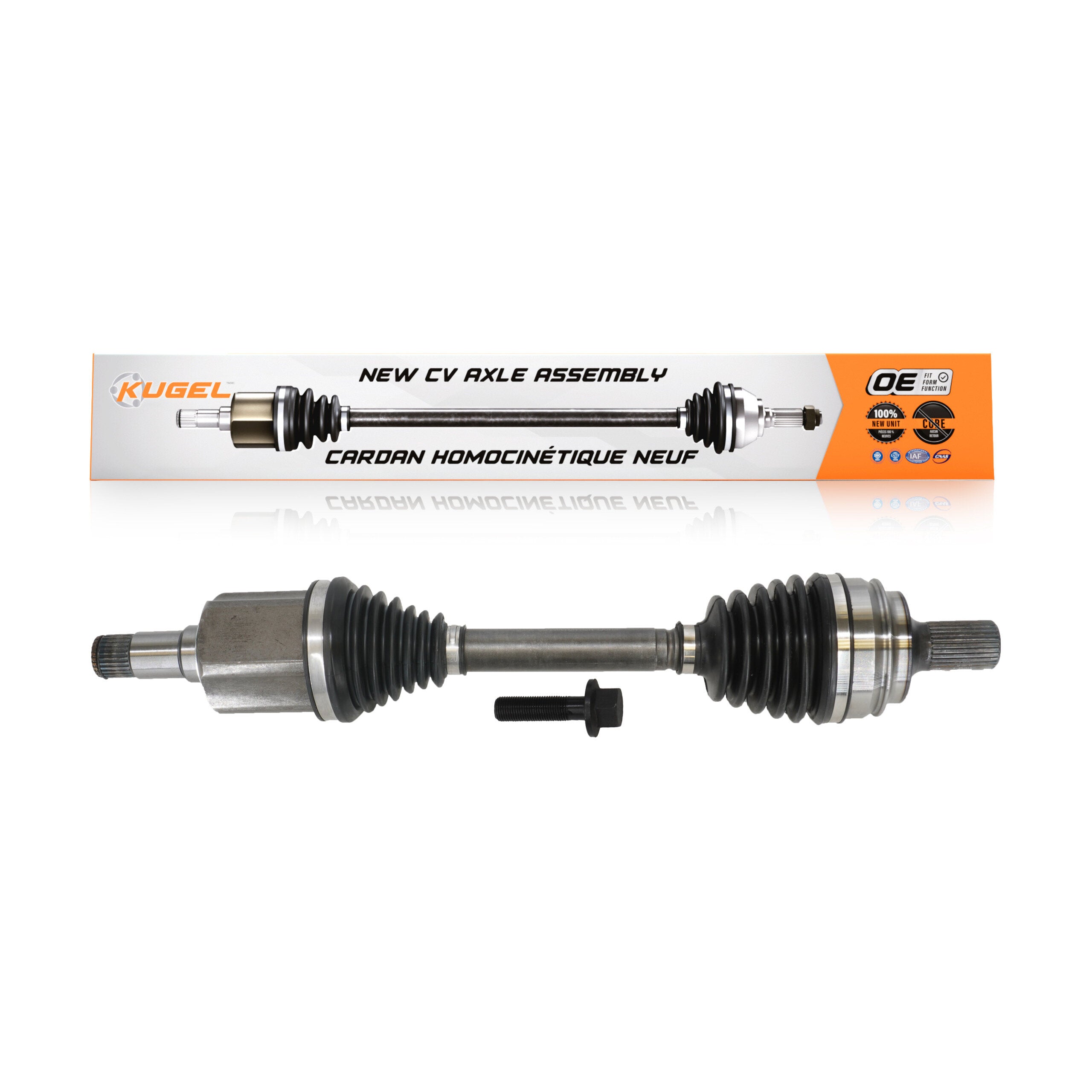Kugel NCV-MB48053 CV Axle Shaft for 2015-2017 Mercedes-Benz C300, Mercedes-Benz C43 AMG, Mercedes-Benz C450 AMG - Front Right