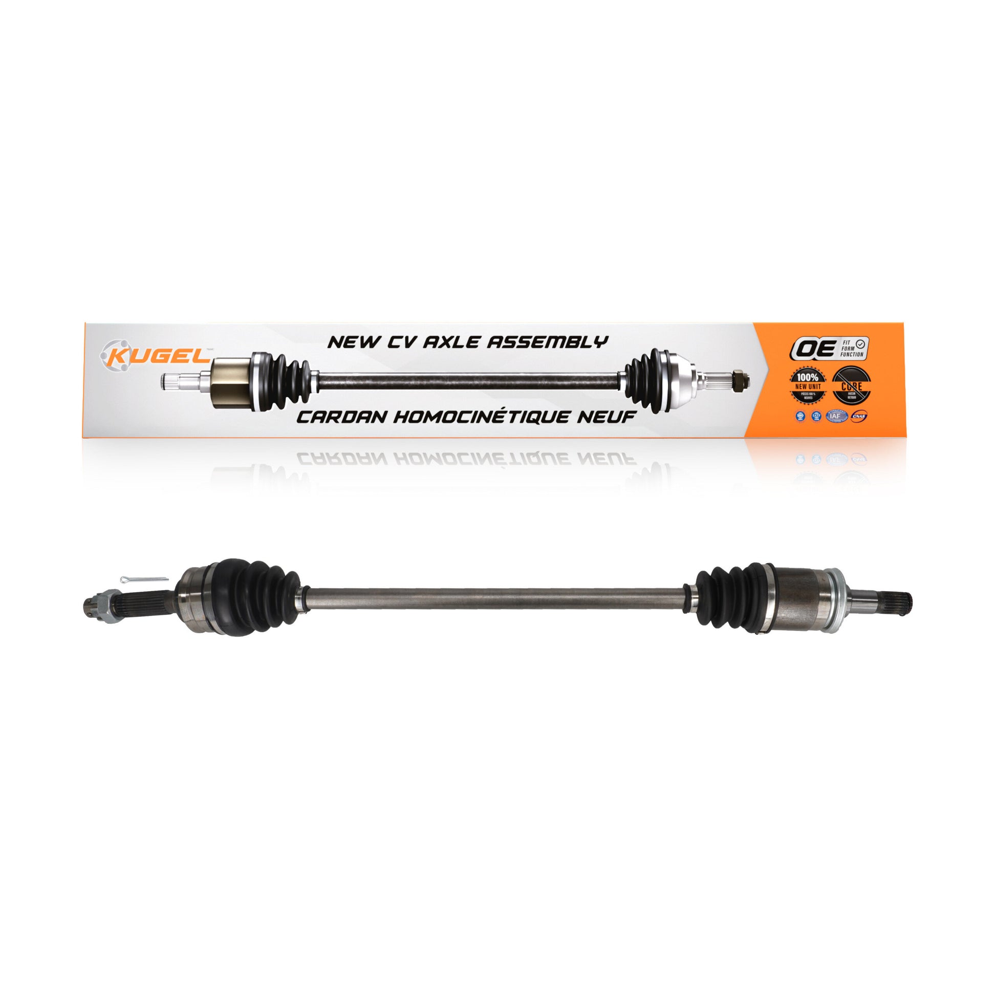 Kugel NCV-MI10154 CV Axle Shaft for 2013-2020 Mitsubishi Outlander Sport, Mitsubishi RVR, Mitsubishi Outlander - Rear Right