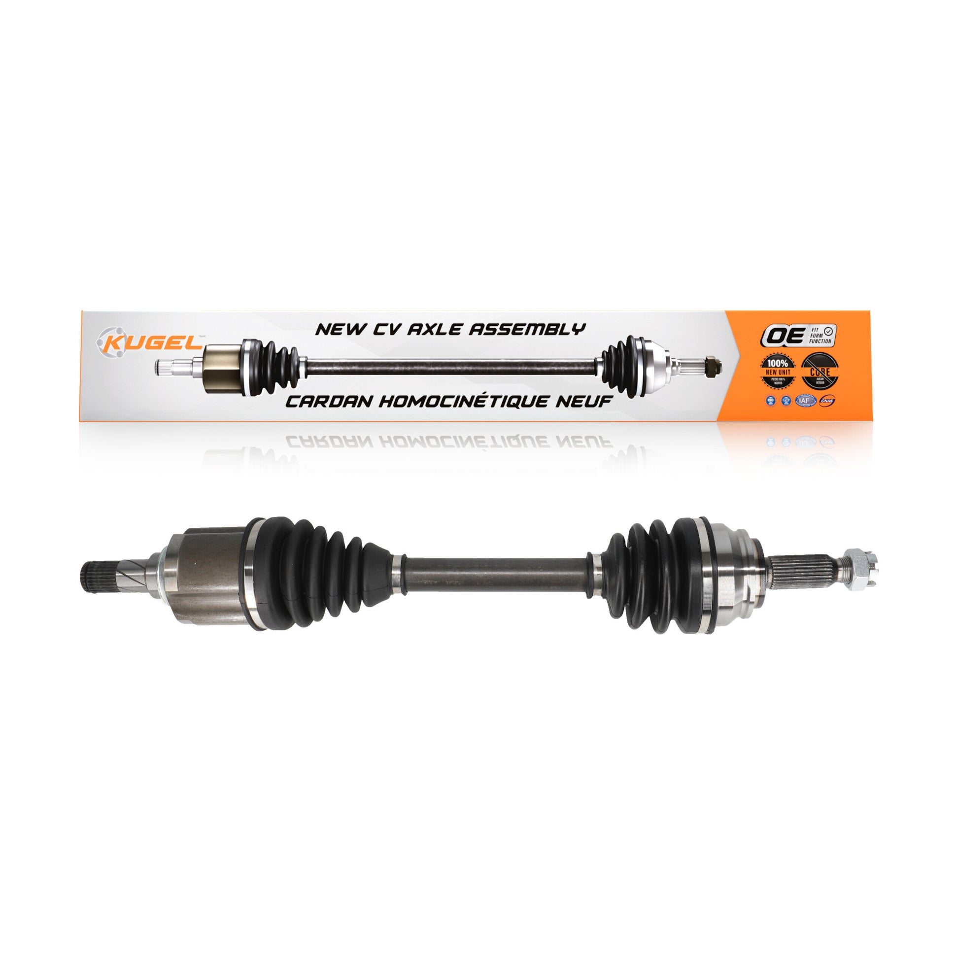 Kugel NCV-MI51004 CV Axle Shaft for 2008-2022 Mitsubishi Outlander Sport, Mitsubishi RVR, Mitsubishi Outlander - Front Left