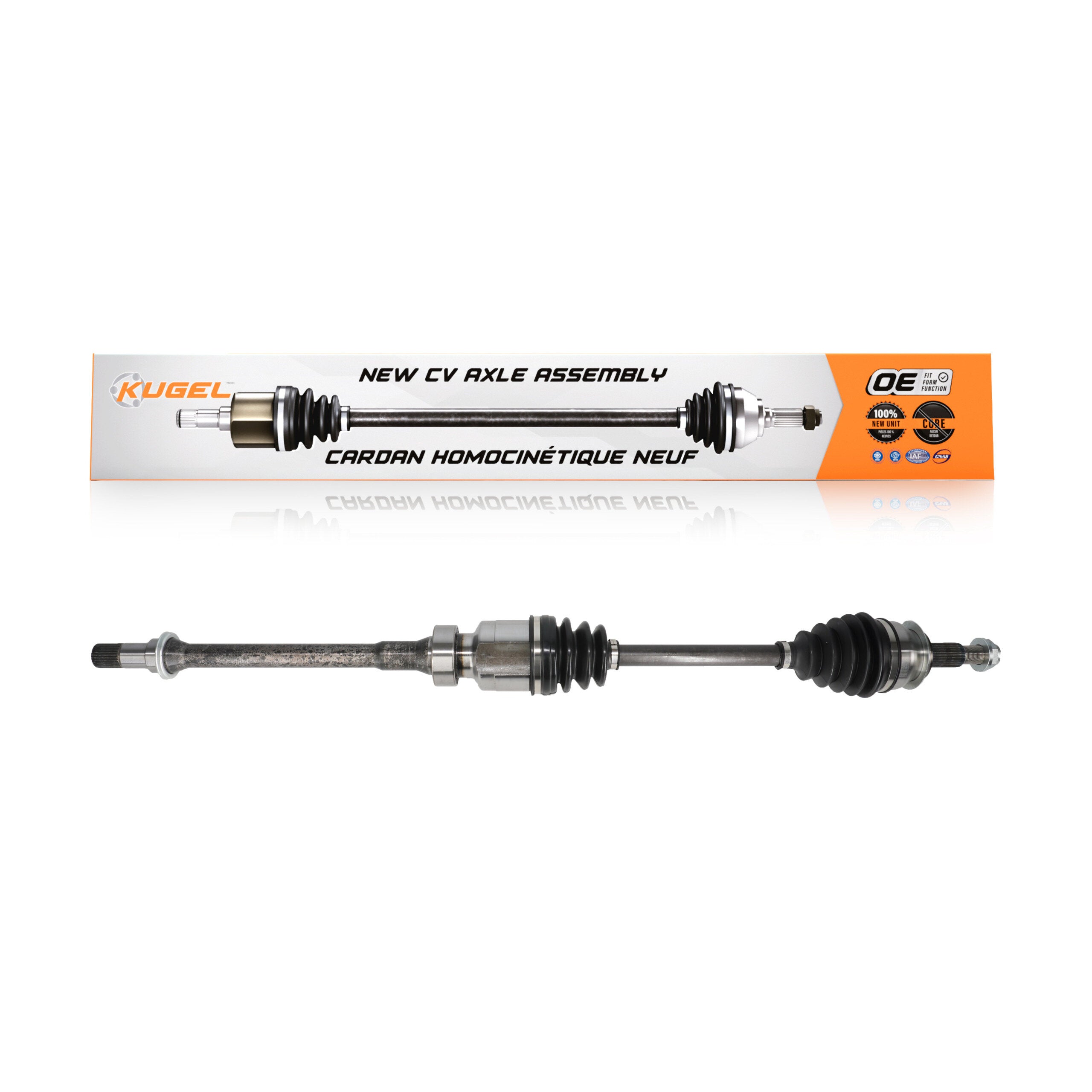 Kugel NCV-MZ47029 CV Axle Shaft for 2014-2018 Mazda 3 - Front Right