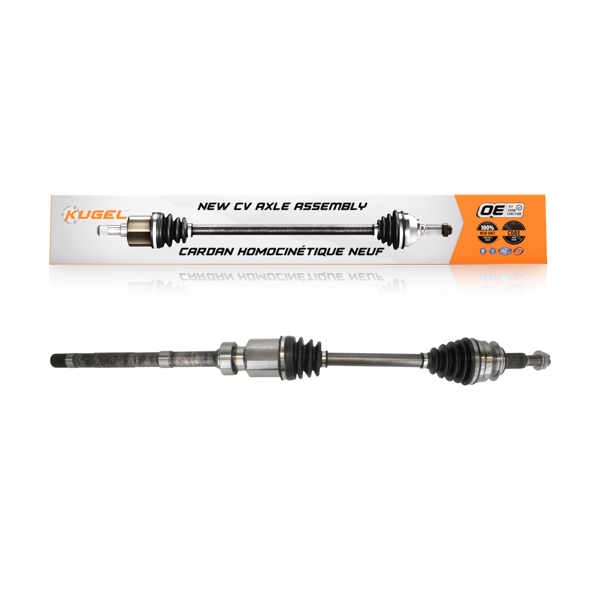 Kugel NCV-MZ48036 CV Axle Shaft for 2013-2016 Mazda CX-5 - Front Right