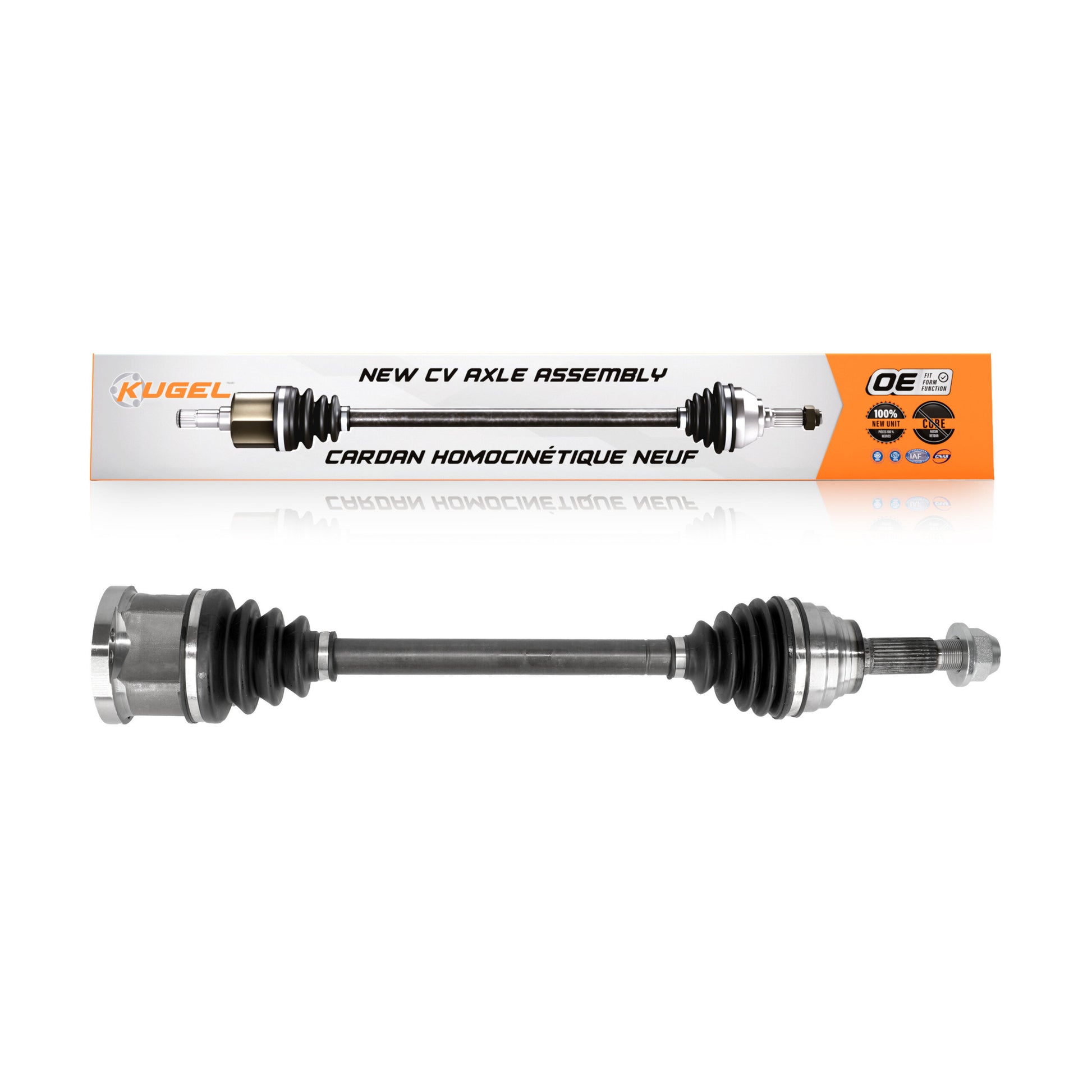 Kugel NCV-NI39003 CV Axle Shaft for 2007-2013 INFINITI G37, INFINITI G25, INFINITI G35 - Front Left