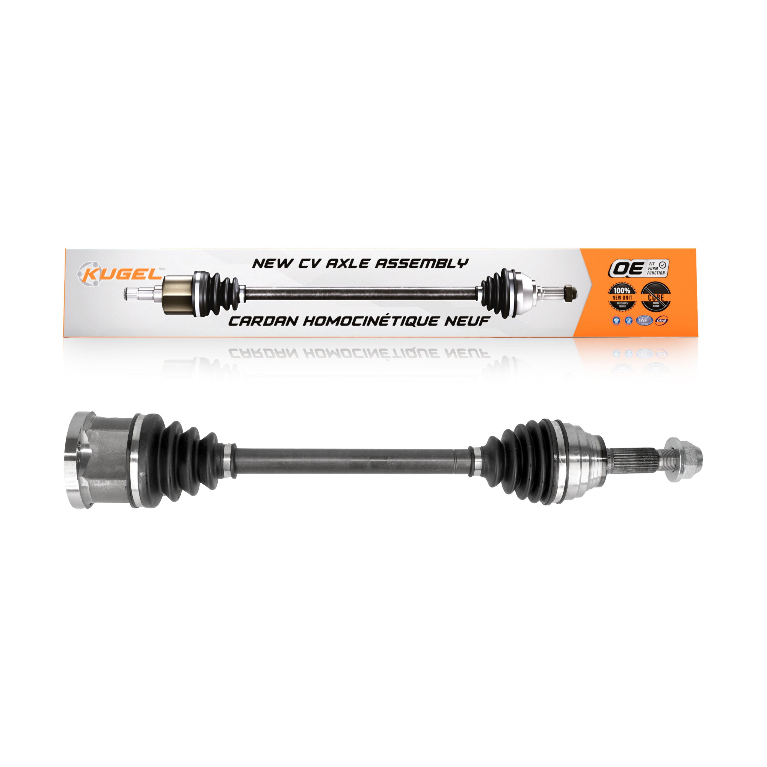 Kugel NCV-NI39003 CV Axle Shaft for 2007-2013 INFINITI G37, INFINITI G25, INFINITI G35 - Front Left