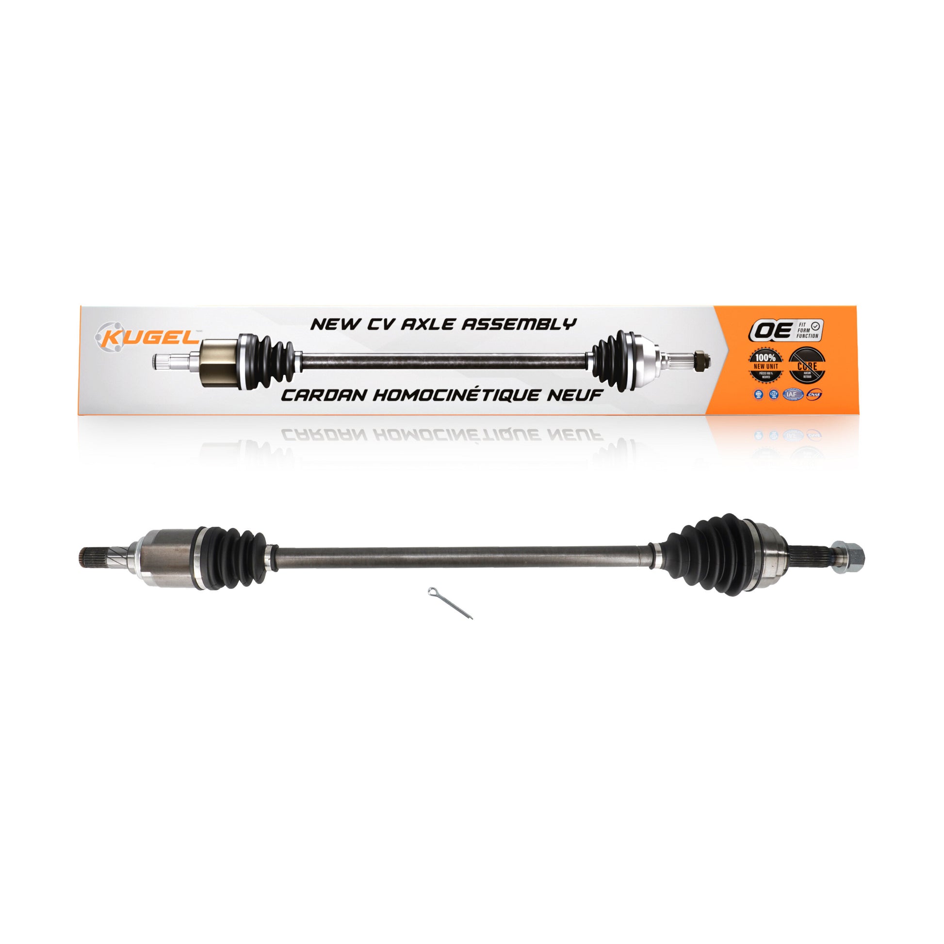 Kugel NCV-NI53008 CV Axle Shaft for 2009-2011 Nissan Versa - Front Right