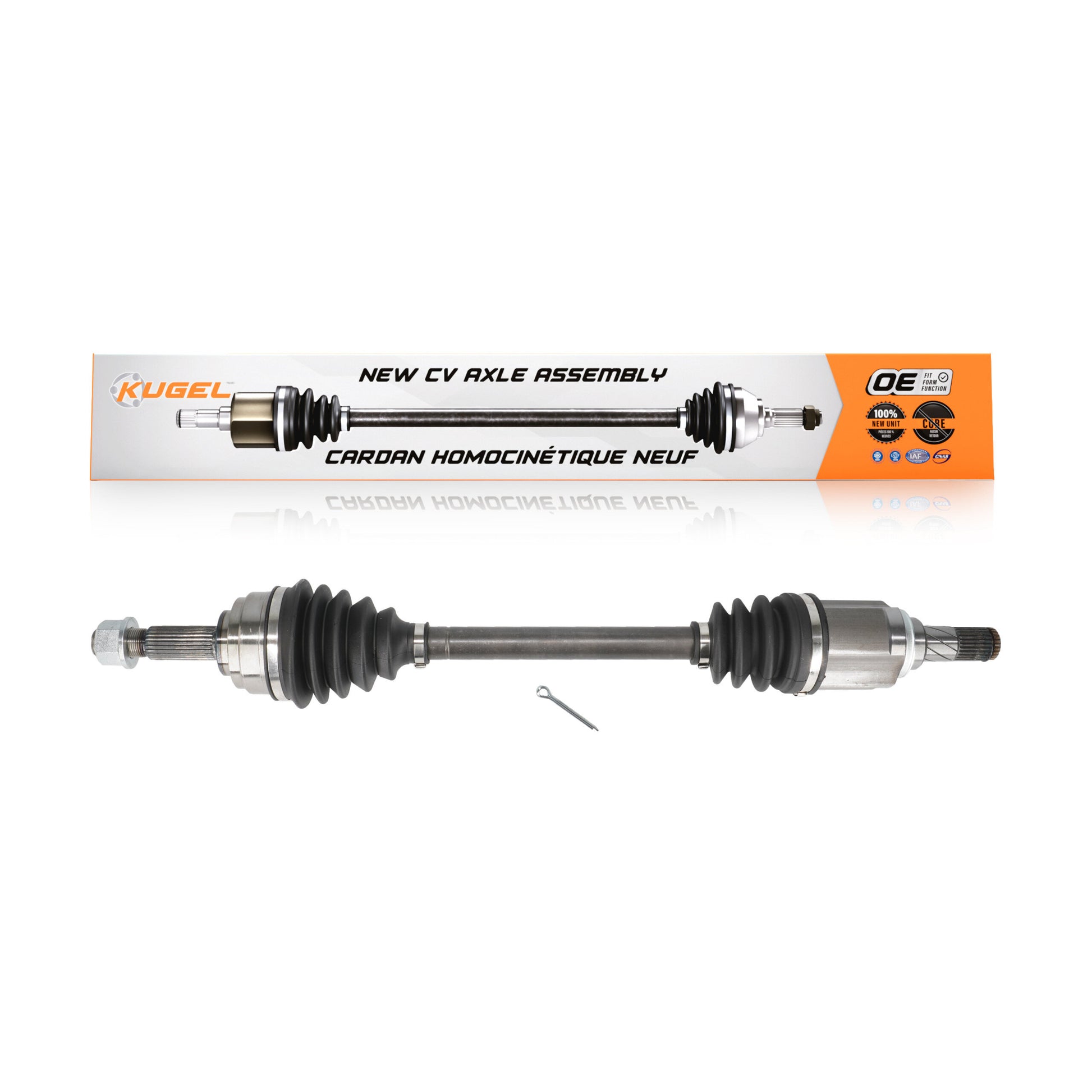 Kugel NCV-NI53009 CV Axle Shaft for 2009-2011 Nissan Versa - Front Left