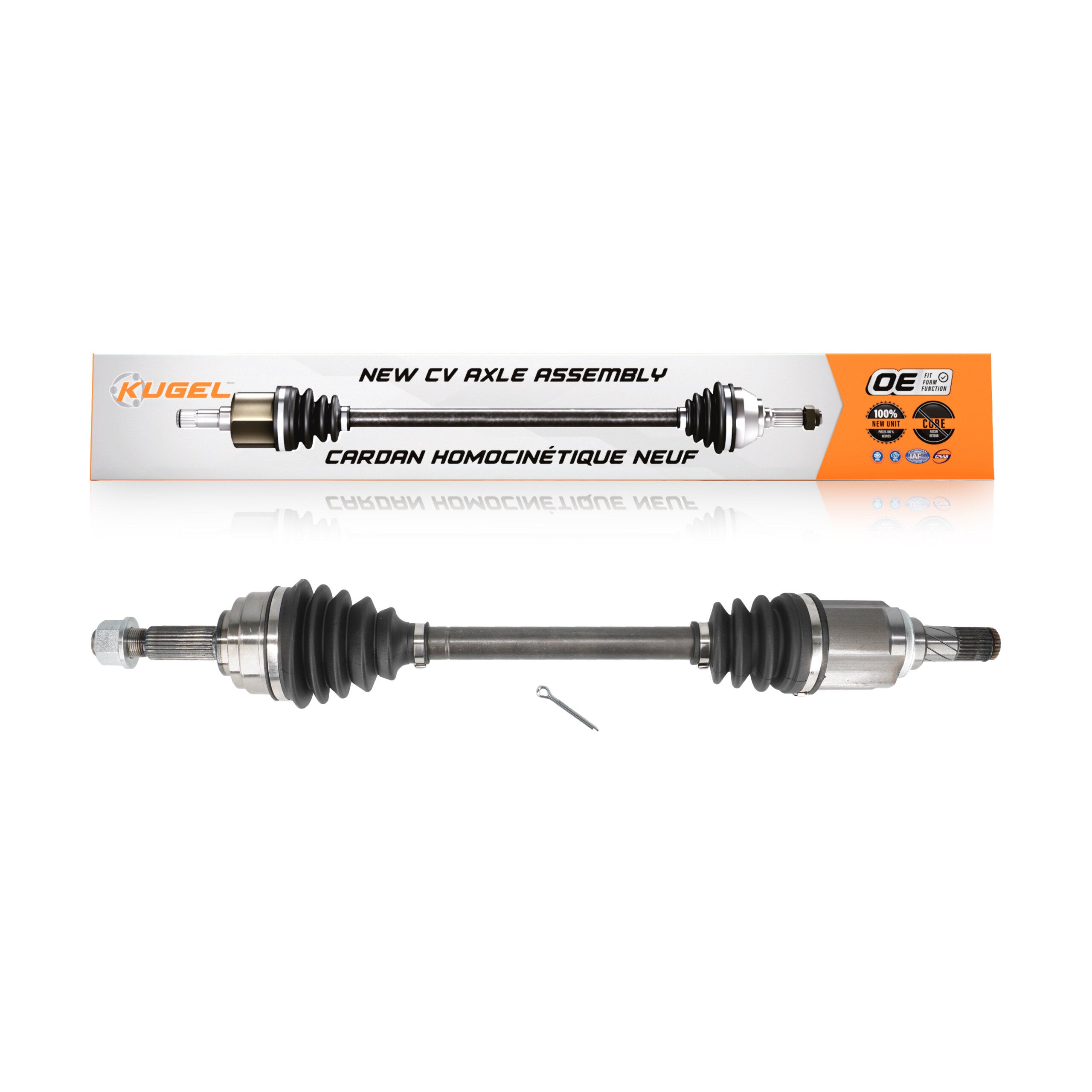 Kugel NCV-NI53009 CV Axle Shaft for 2009-2011 Nissan Versa - Front Left