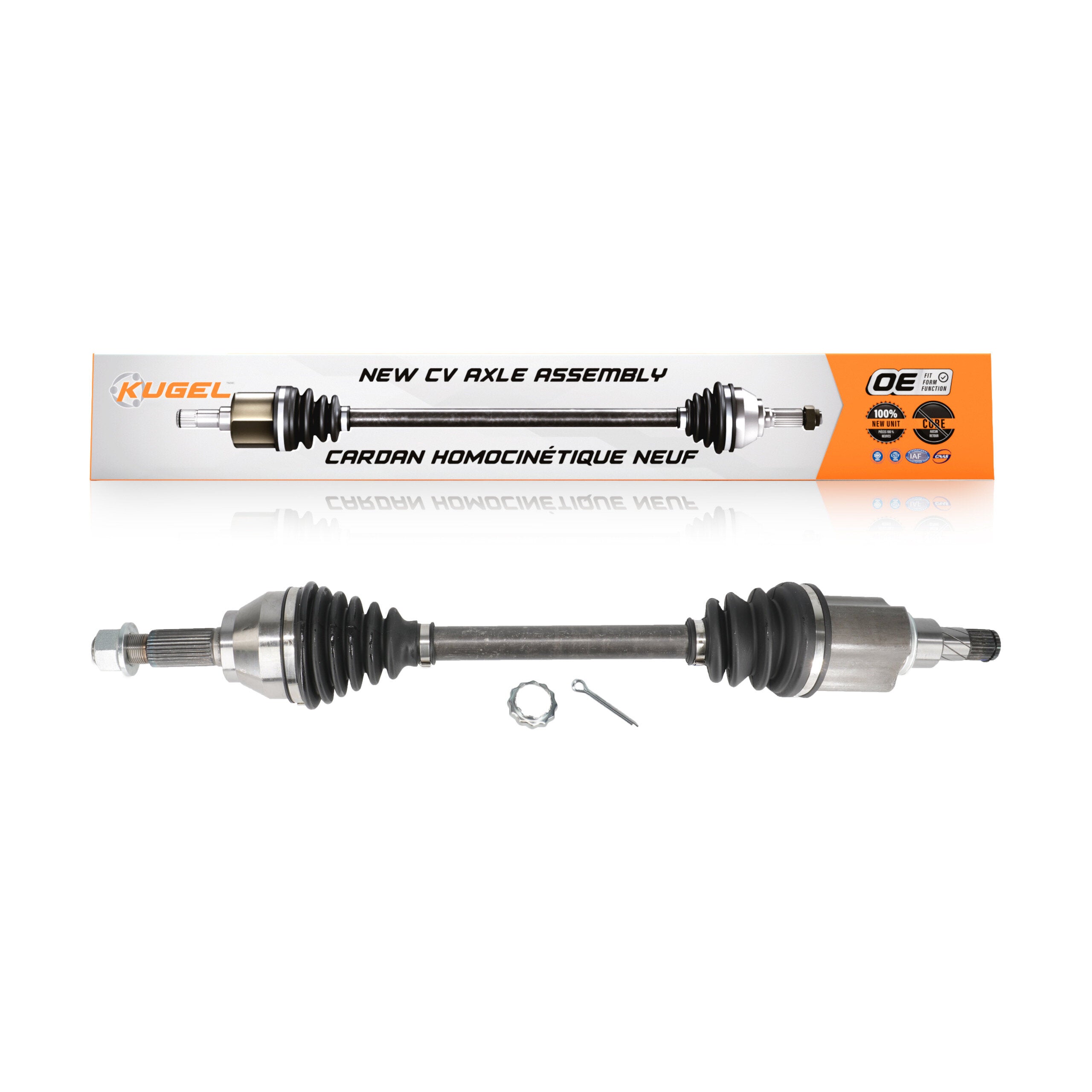 Kugel NCV-NI53017 CV Axle Shaft for 2013-2019 Nissan Sentra - Front Left