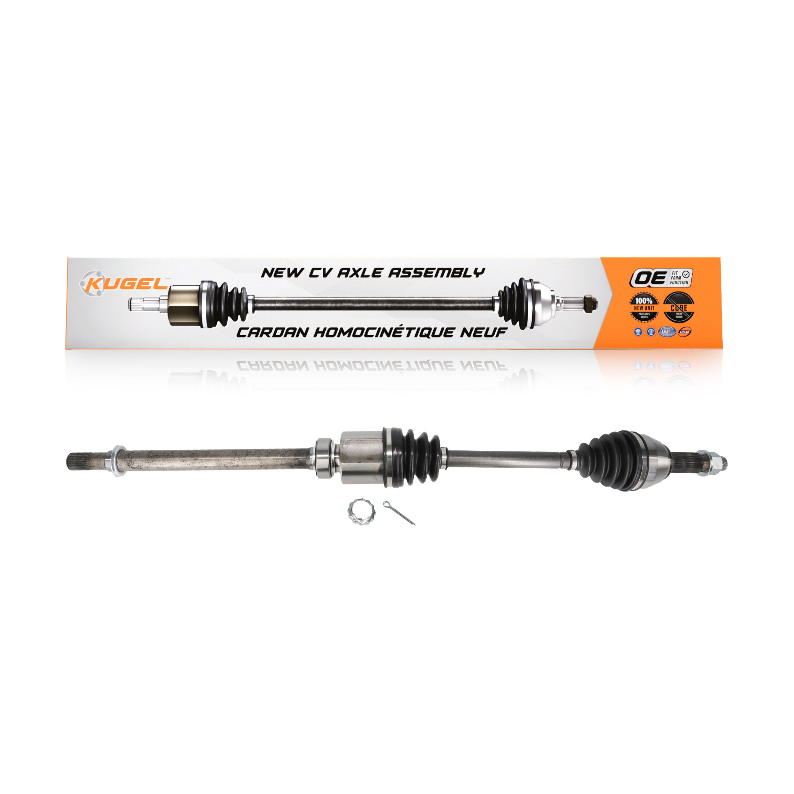 Kugel NCV-NI53018 CV Axle Shaft for 2013-2018 Nissan Altima - Front Right