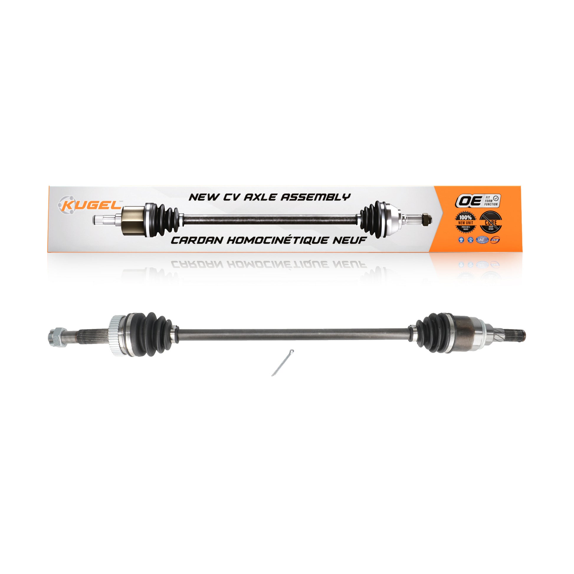 Kugel NCV-NI53020 CV Axle Shaft for 2008-2015 Nissan Rogue Select, Nissan Rogue - Rear Right, Rear Left