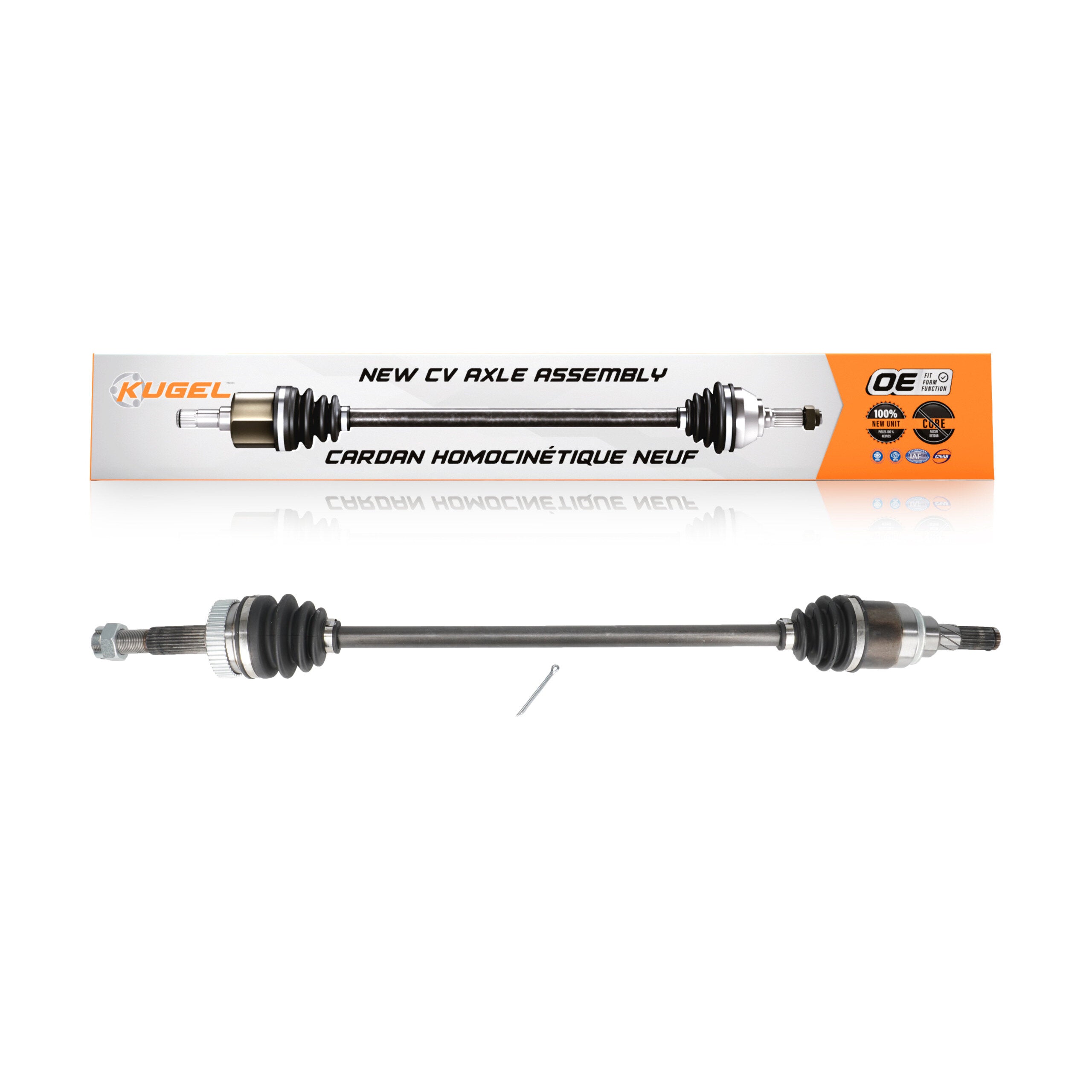 Kugel NCV-NI53020 CV Axle Shaft for 2008-2015 Nissan Rogue Select, Nissan Rogue - Rear Right, Rear Left