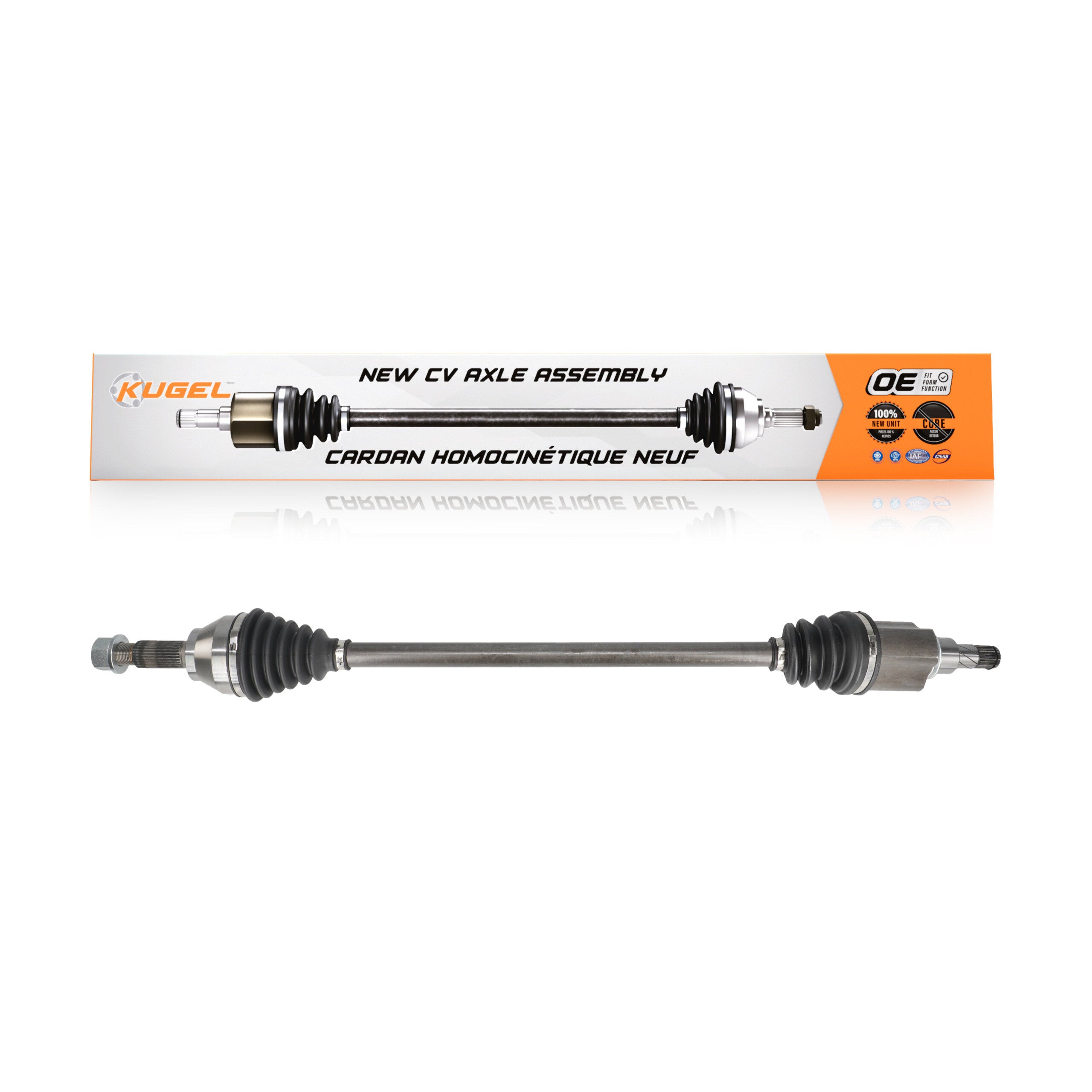 Kugel NCV-NI53024 CV Axle Shaft for 2013-2019 Nissan Sentra - Front Right