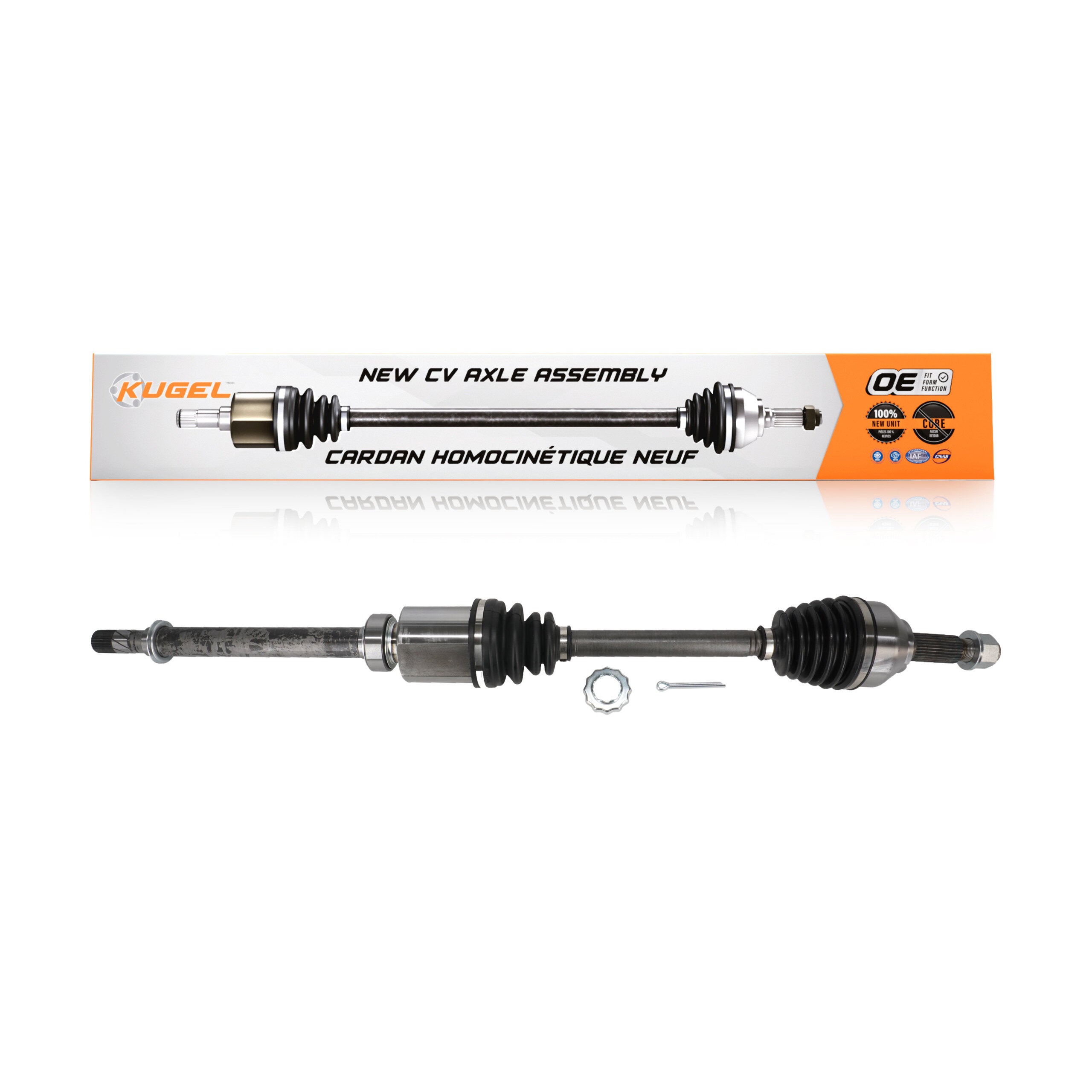 Kugel NCV-NI53034 CV Axle Shaft for 2011-2019 Nissan Sentra, Nissan Juke - Front Right