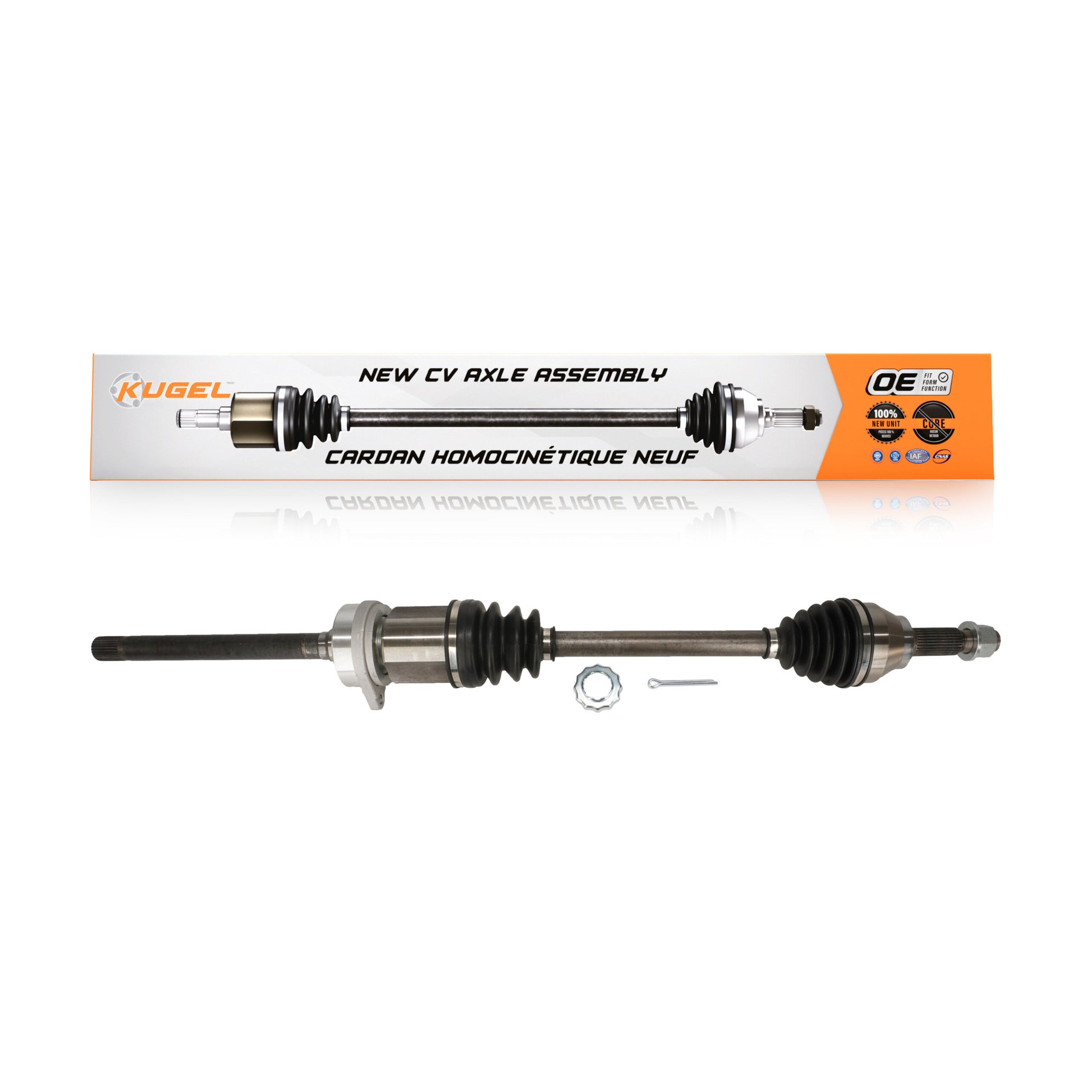 Kugel NCV-NI53035 CV Axle Shaft for 2011-2017 Nissan Juke - Front Right