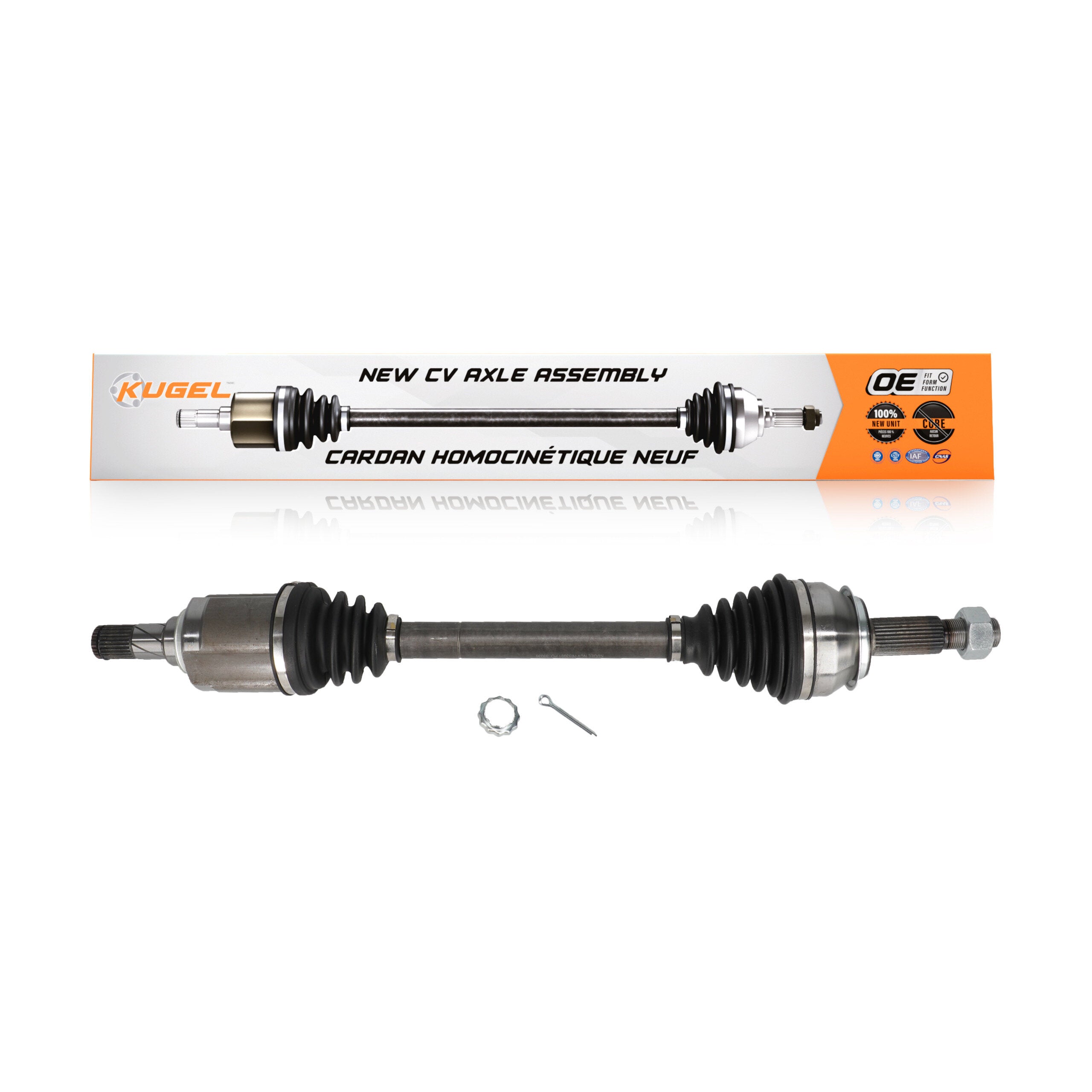 Kugel NCV-NI53051 CV Axle Shaft for 2014-2020 Nissan Rogue - Front Left