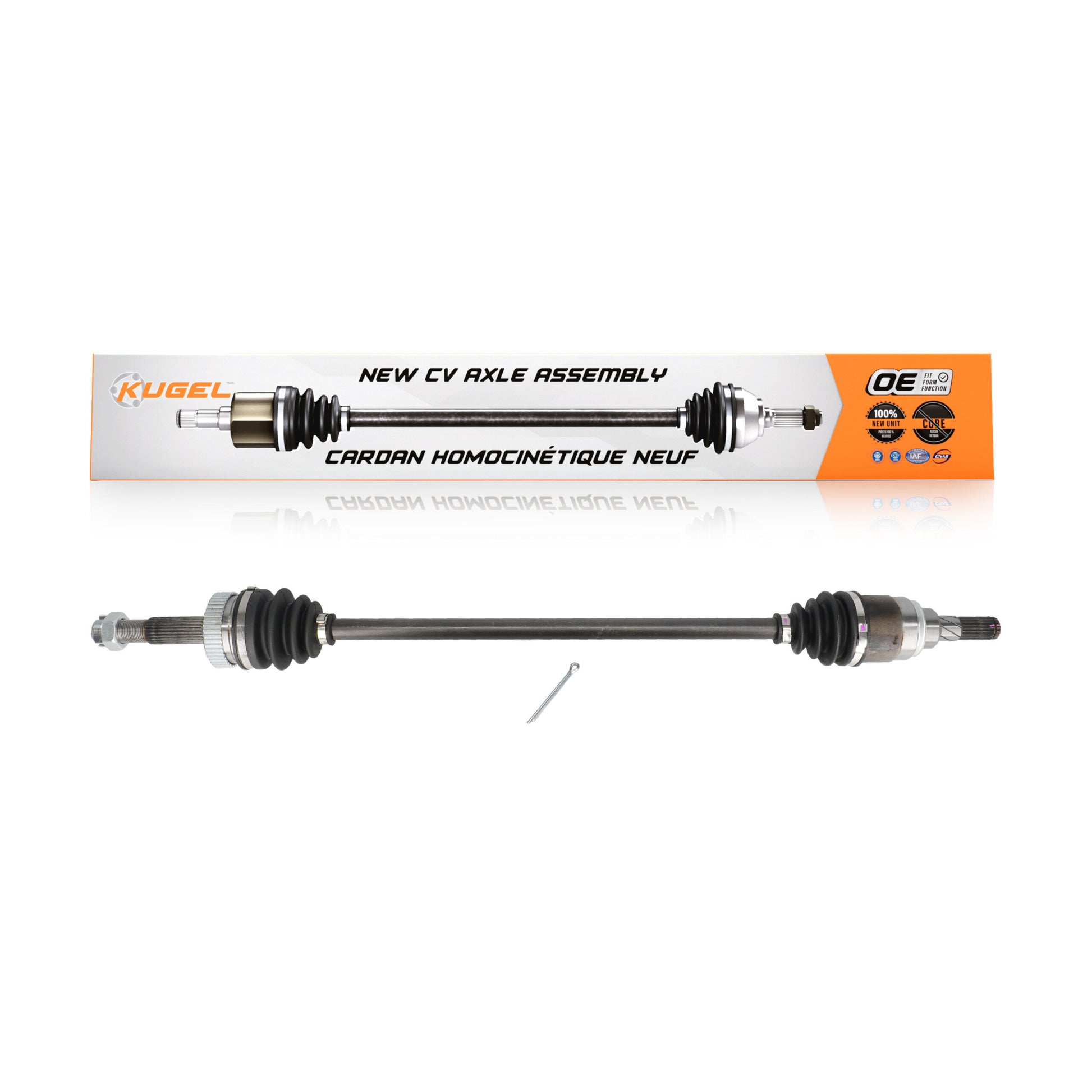 Kugel NCV-NI53052 CV Axle Shaft for 2015-2020 Nissan Rogue, Nissan Rogue Sport - Rear Right, Rear Left