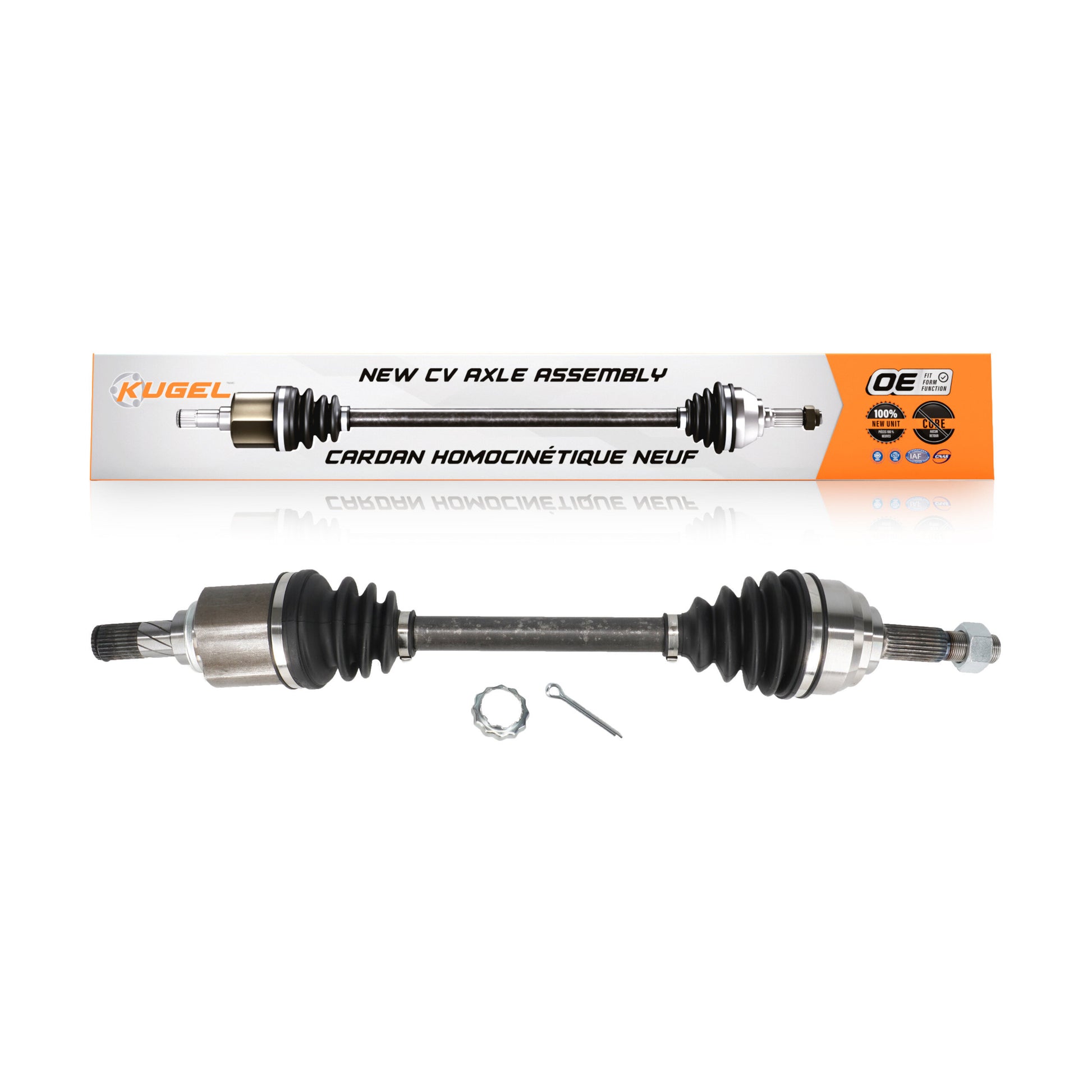 Kugel NCV-NI53119 CV Axle Shaft for 2012-2019 Nissan Micra, Nissan Versa Note, Nissan Versa - Front Left