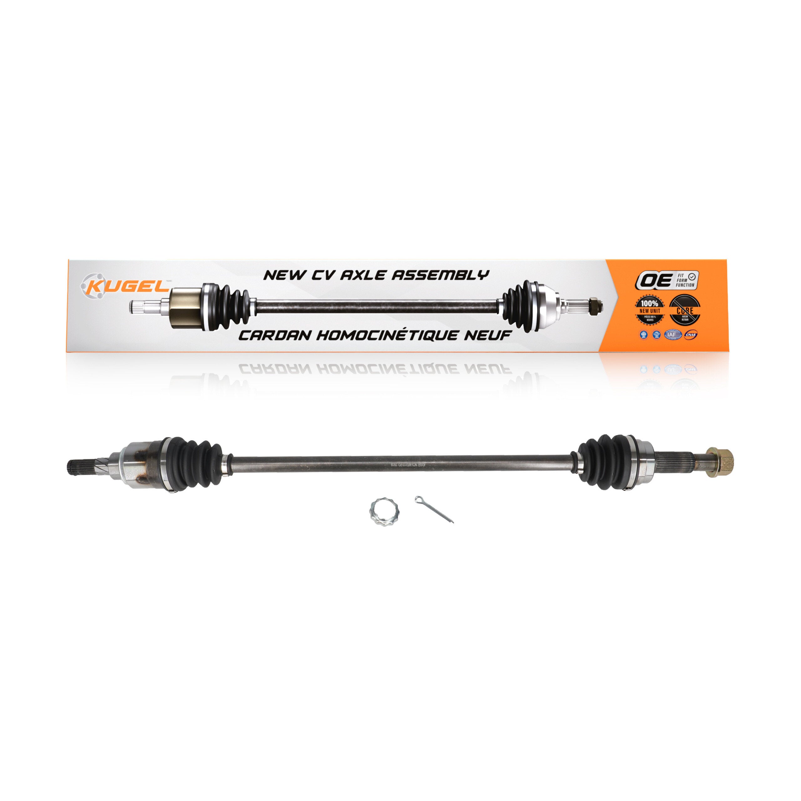 Kugel NCV-NI53122 CV Axle Shaft for 2013-2020 Nissan Pathfinder, INFINITI QX60, INFINITI JX35 - Rear Left, Rear Right